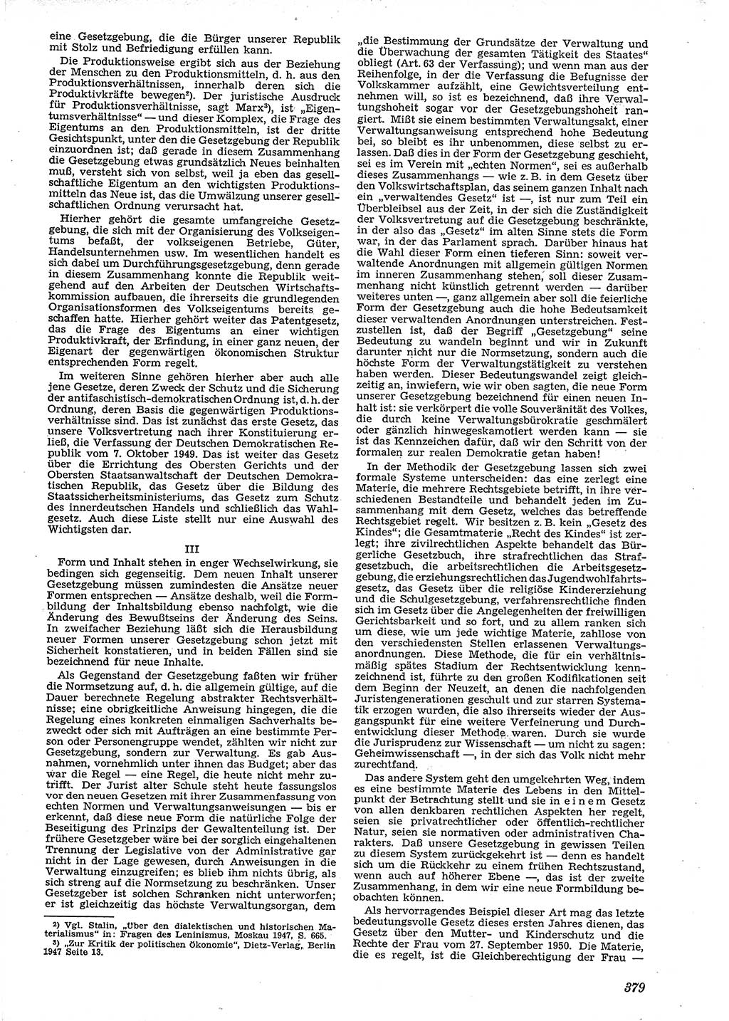 Neue Justiz (NJ), Zeitschrift für Recht und Rechtswissenschaft [Deutsche Demokratische Republik (DDR)], 4. Jahrgang 1950, Seite 379 (NJ DDR 1950, S. 379)