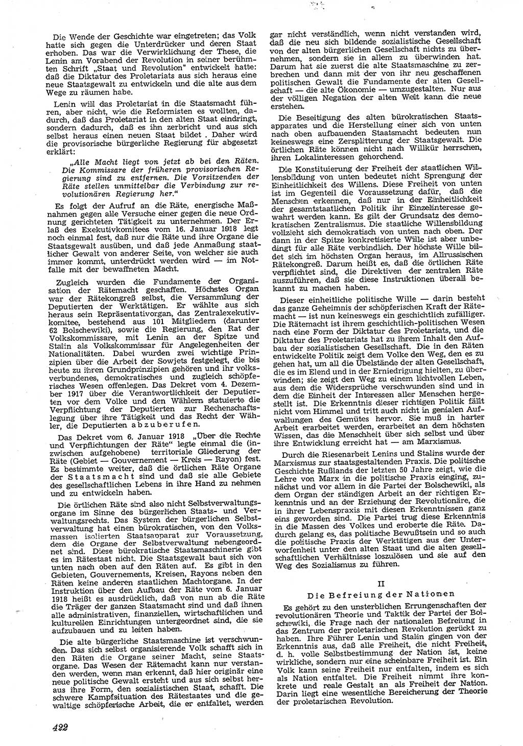 Neue Justiz (NJ), Zeitschrift für Recht und Rechtswissenschaft [Deutsche Demokratische Republik (DDR)], 4. Jahrgang 1950, Seite 422 (NJ DDR 1950, S. 422)