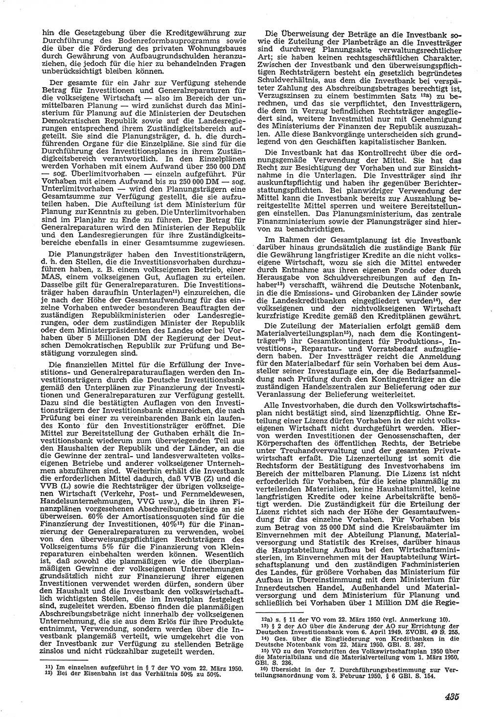 Neue Justiz (NJ), Zeitschrift für Recht und Rechtswissenschaft [Deutsche Demokratische Republik (DDR)], 4. Jahrgang 1950, Seite 435 (NJ DDR 1950, S. 435)