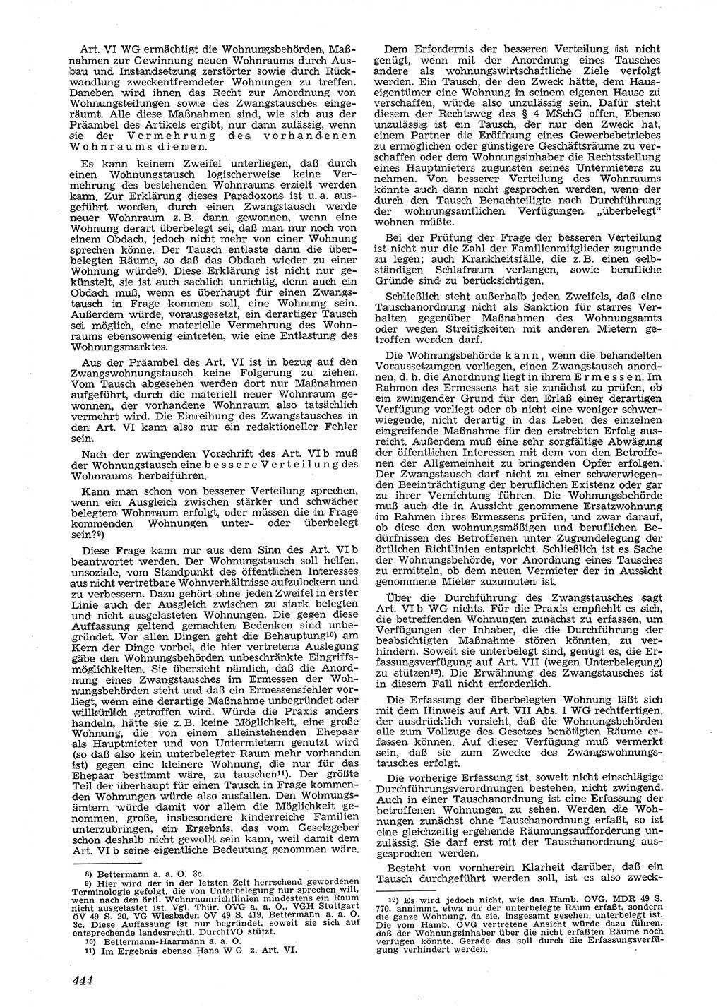 Neue Justiz (NJ), Zeitschrift für Recht und Rechtswissenschaft [Deutsche Demokratische Republik (DDR)], 4. Jahrgang 1950, Seite 444 (NJ DDR 1950, S. 444)