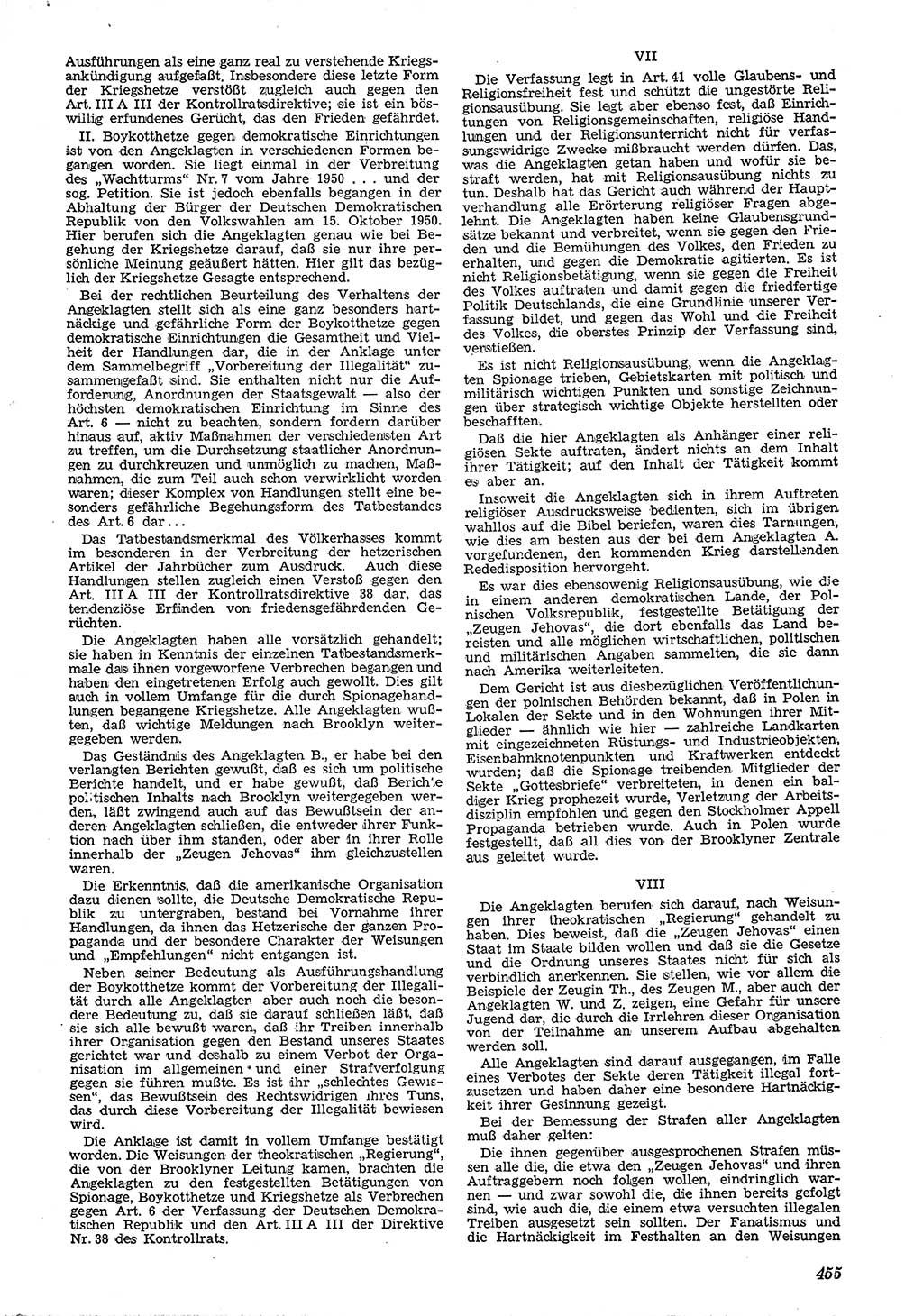 Neue Justiz (NJ), Zeitschrift für Recht und Rechtswissenschaft [Deutsche Demokratische Republik (DDR)], 4. Jahrgang 1950, Seite 455 (NJ DDR 1950, S. 455)