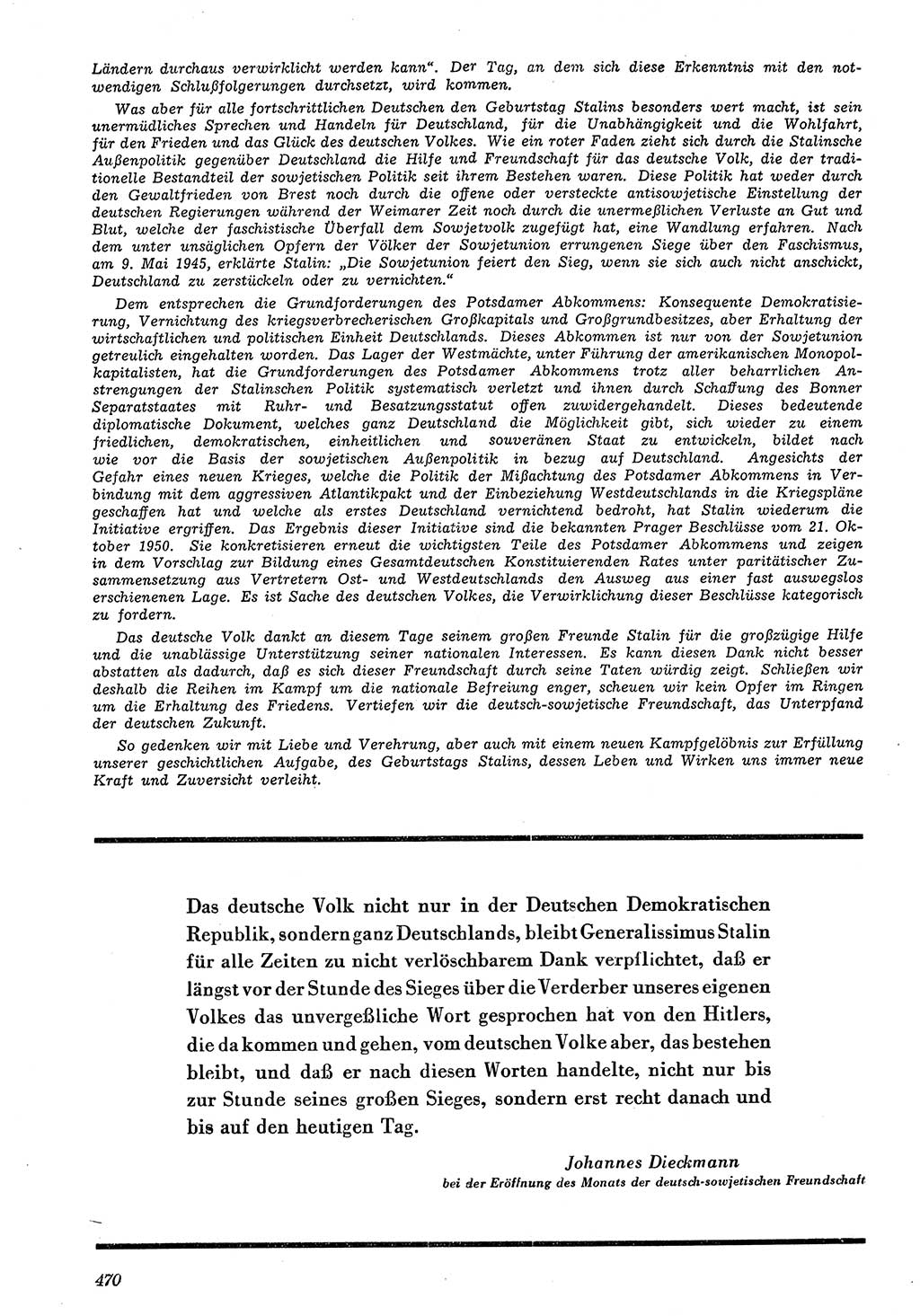 Neue Justiz (NJ), Zeitschrift für Recht und Rechtswissenschaft [Deutsche Demokratische Republik (DDR)], 4. Jahrgang 1950, Seite 470 (NJ DDR 1950, S. 470)