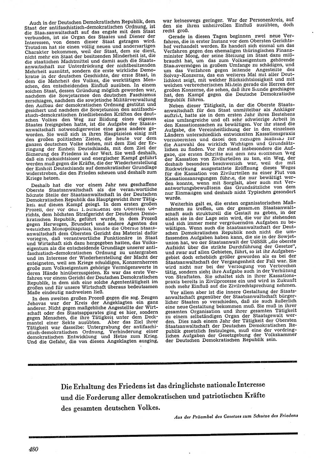 Neue Justiz (NJ), Zeitschrift für Recht und Rechtswissenschaft [Deutsche Demokratische Republik (DDR)], 4. Jahrgang 1950, Seite 480 (NJ DDR 1950, S. 480)