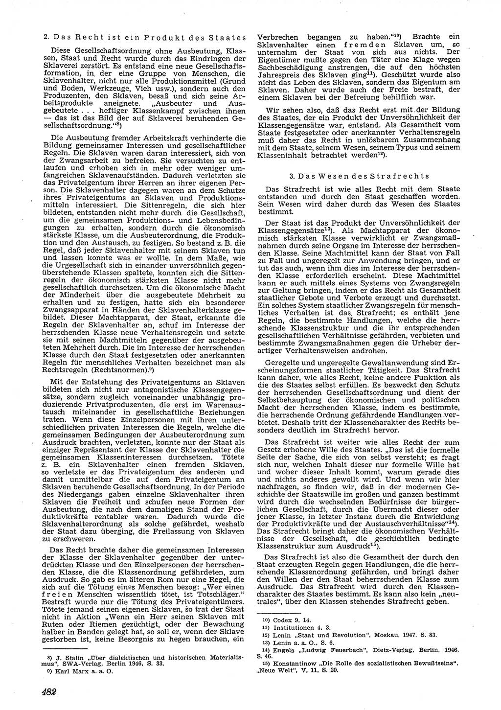 Neue Justiz (NJ), Zeitschrift für Recht und Rechtswissenschaft [Deutsche Demokratische Republik (DDR)], 4. Jahrgang 1950, Seite 482 (NJ DDR 1950, S. 482)