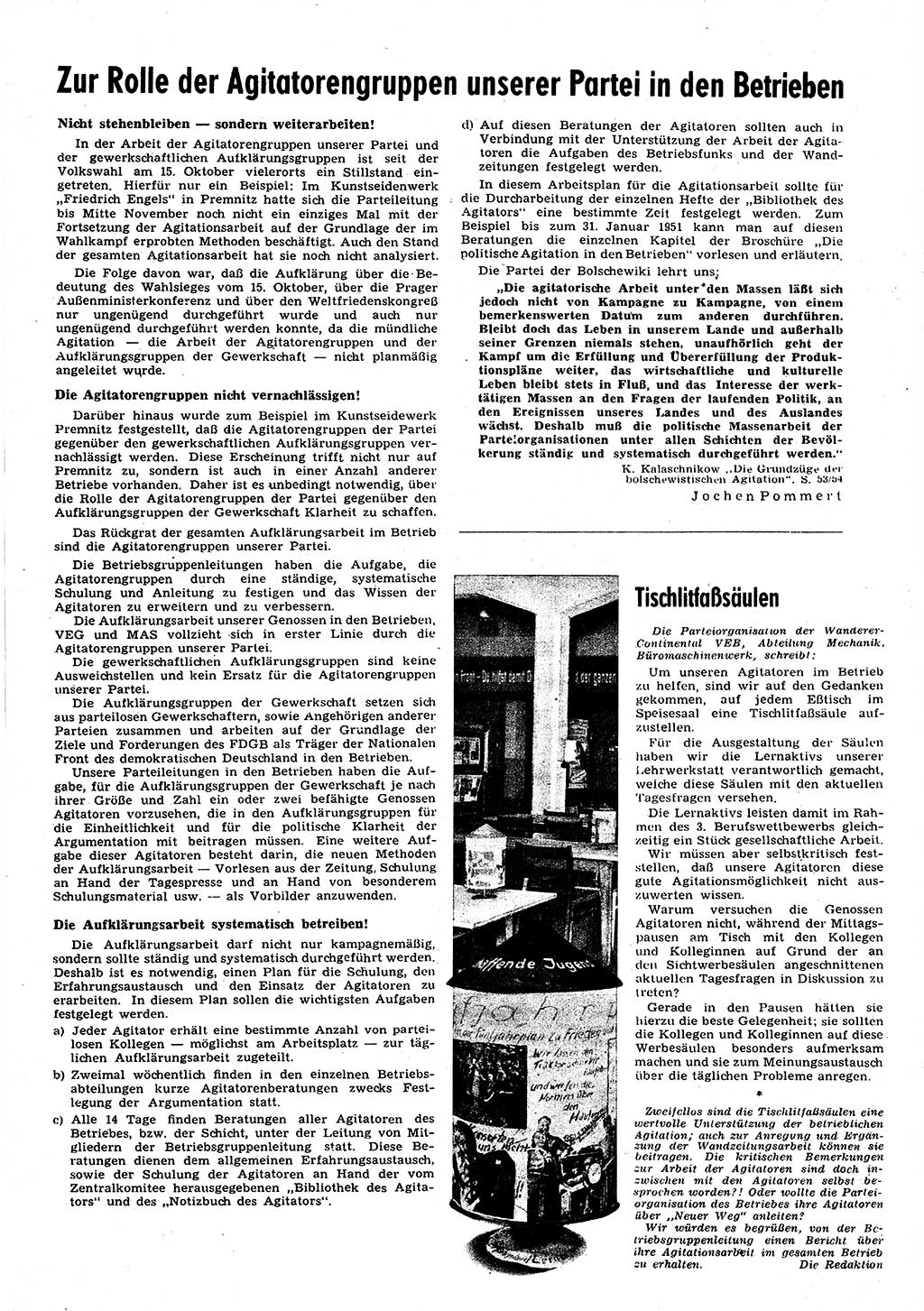 Neuer Weg (NW), Halbmonatsschrift für aktuelle Fragen der Arbeiterbewegung [Zentralkomitee (ZK) Sozialistische Einheitspartei Deutschlands (SED)], 6. Jahrgang [Deutsche Demokratische Republik (DDR)] 1951, Heft 1/25 (NW ZK SED DDR 1951, H. 1/25)