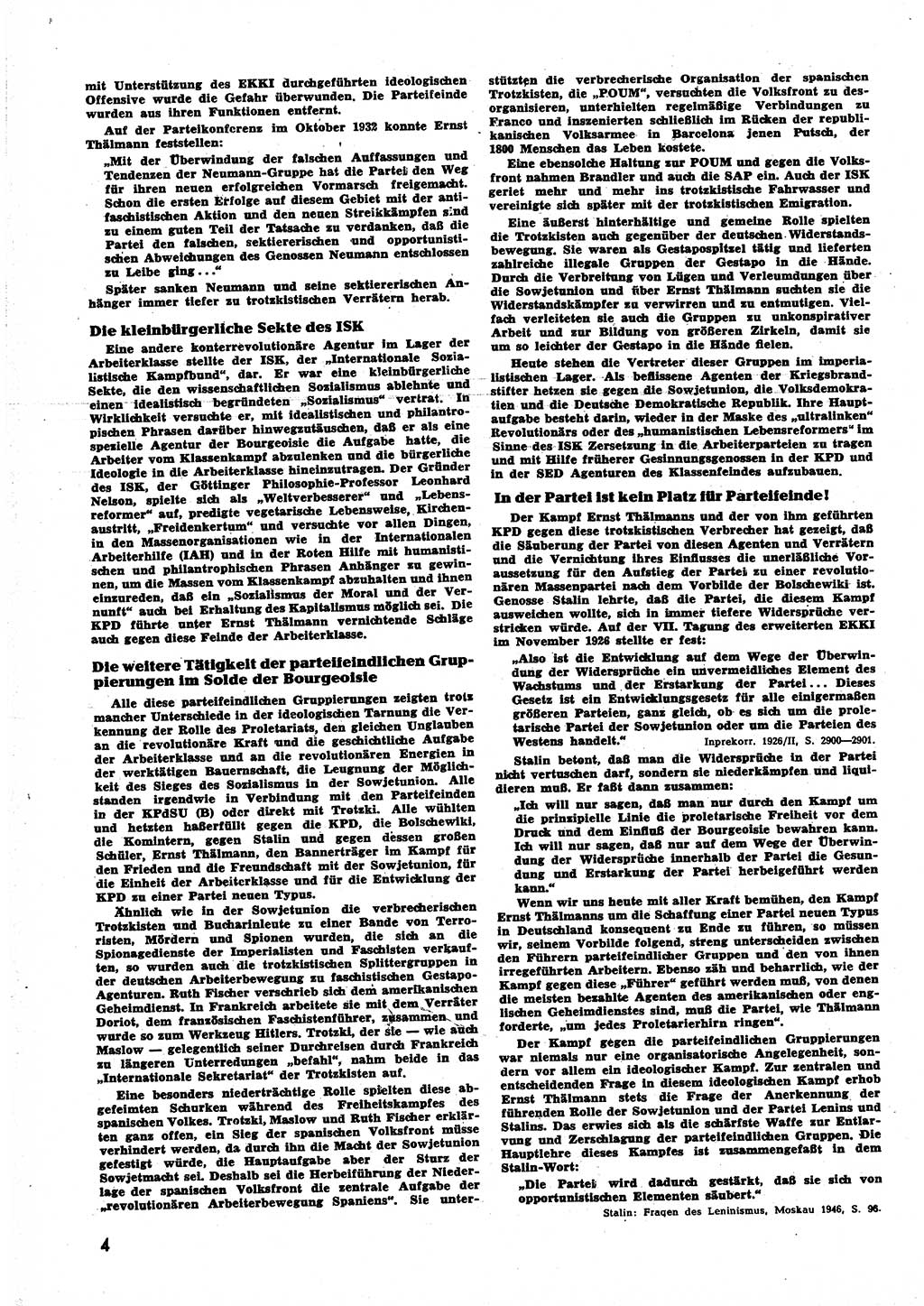 Neuer Weg (NW), Halbmonatsschrift für aktuelle Fragen der Arbeiterbewegung [Zentralkomitee (ZK) Sozialistische Einheitspartei Deutschlands (SED)], 6. Jahrgang [Deutsche Demokratische Republik (DDR)] 1951, Heft 2/4 (NW ZK SED DDR 1951, H. 2/4)