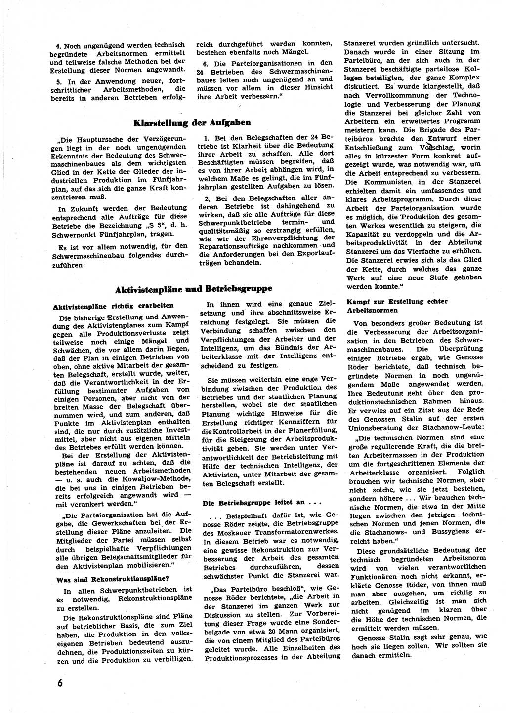 Neuer Weg (NW), Halbmonatsschrift für aktuelle Fragen der Arbeiterbewegung [Zentralkomitee (ZK) Sozialistische Einheitspartei Deutschlands (SED)], 6. Jahrgang [Deutsche Demokratische Republik (DDR)] 1951, Heft 2/6 (NW ZK SED DDR 1951, H. 2/6)