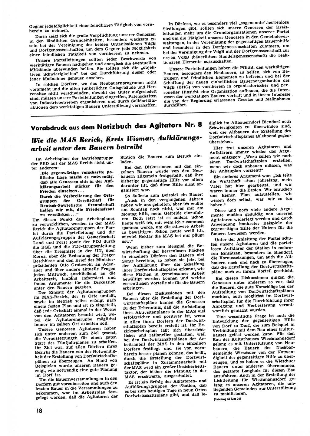 Neuer Weg (NW), Halbmonatsschrift für aktuelle Fragen der Arbeiterbewegung [Zentralkomitee (ZK) Sozialistische Einheitspartei Deutschlands (SED)], 6. Jahrgang [Deutsche Demokratische Republik (DDR)] 1951, Heft 3/18 (NW ZK SED DDR 1951, H. 3/18)