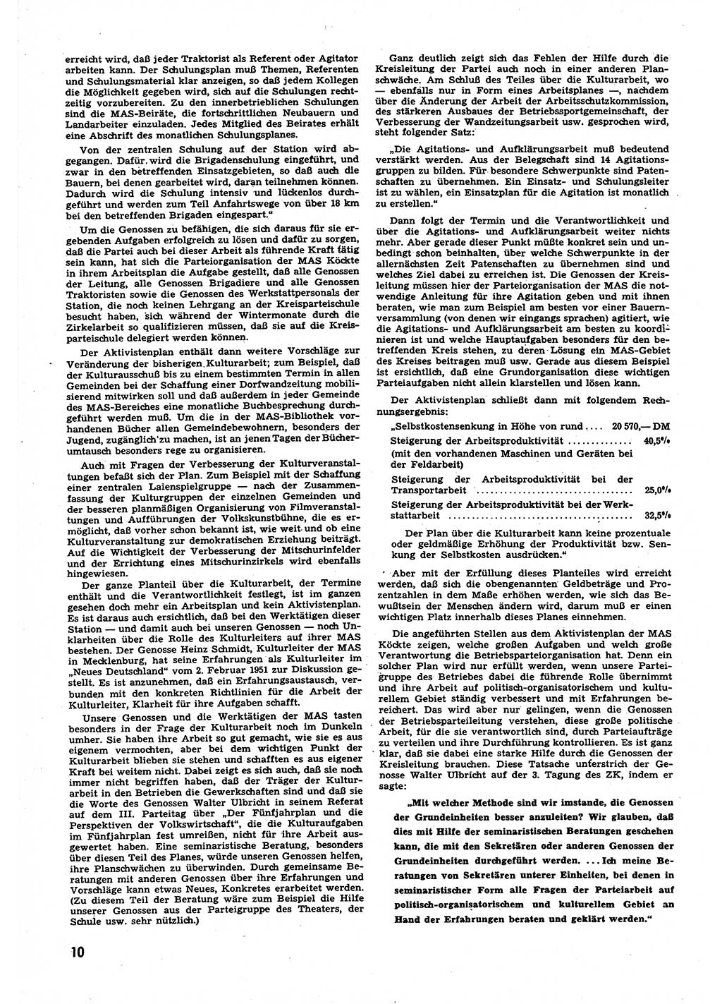 Neuer Weg (NW), Halbmonatsschrift für aktuelle Fragen der Arbeiterbewegung [Zentralkomitee (ZK) Sozialistische Einheitspartei Deutschlands (SED)], 6. Jahrgang [Deutsche Demokratische Republik (DDR)] 1951, Heft 4/10 (NW ZK SED DDR 1951, H. 4/10)