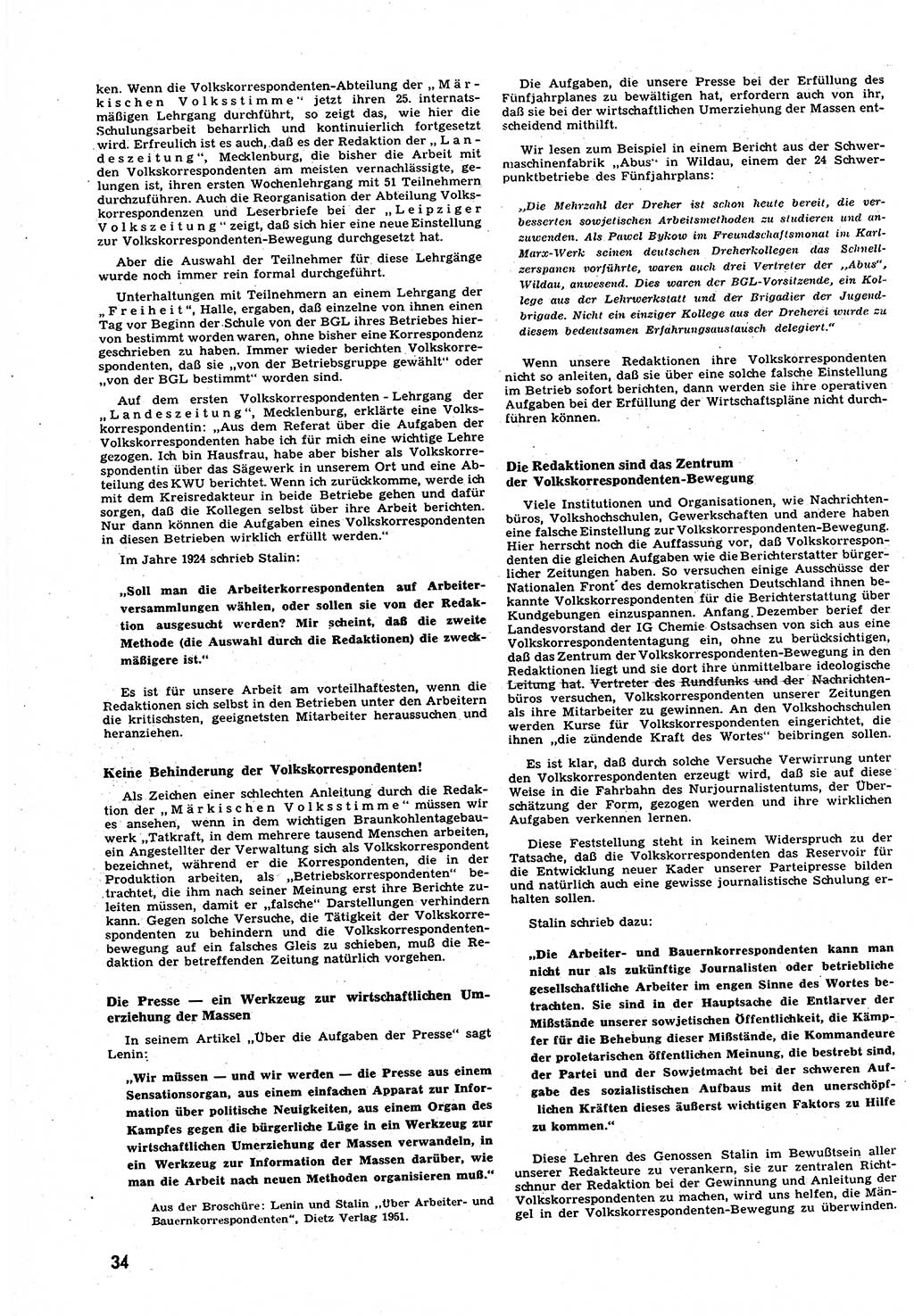 Neuer Weg (NW), Halbmonatsschrift für aktuelle Fragen der Arbeiterbewegung [Zentralkomitee (ZK) Sozialistische Einheitspartei Deutschlands (SED)], 6. Jahrgang [Deutsche Demokratische Republik (DDR)] 1951, Heft 4/34 (NW ZK SED DDR 1951, H. 4/34)