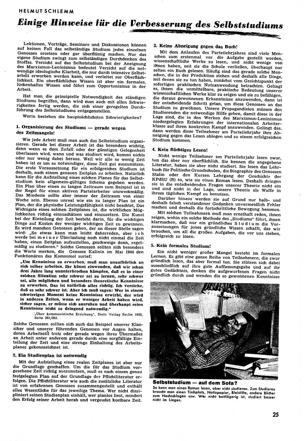 Neuer Weg (NW), Halbmonatsschrift für aktuelle Fragen der Arbeiterbewegung [Zentralkomitee (ZK) Sozialistische Einheitspartei Deutschlands (SED)], 6. Jahrgang [Deutsche Demokratische Republik (DDR)] 1951, Heft 5/25 (NW ZK SED DDR 1951, H. 5/25)