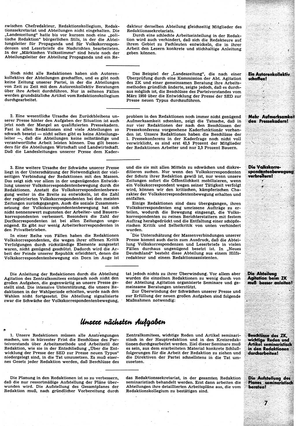 Neuer Weg (NW), Halbmonatsschrift für aktuelle Fragen der Arbeiterbewegung [Zentralkomitee (ZK) Sozialistische Einheitspartei Deutschlands (SED)], 6. Jahrgang [Deutsche Demokratische Republik (DDR)] 1951, Heft 6/7 (NW ZK SED DDR 1951, H. 6/7)