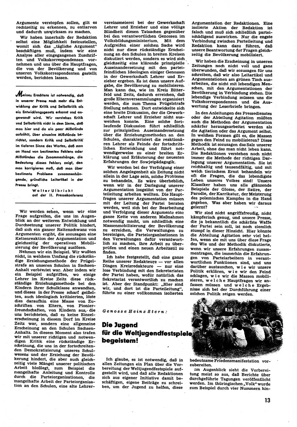 Neuer Weg (NW), Halbmonatsschrift für aktuelle Fragen der Arbeiterbewegung [Zentralkomitee (ZK) Sozialistische Einheitspartei Deutschlands (SED)], 6. Jahrgang [Deutsche Demokratische Republik (DDR)] 1951, Heft 6/13 (NW ZK SED DDR 1951, H. 6/13)
