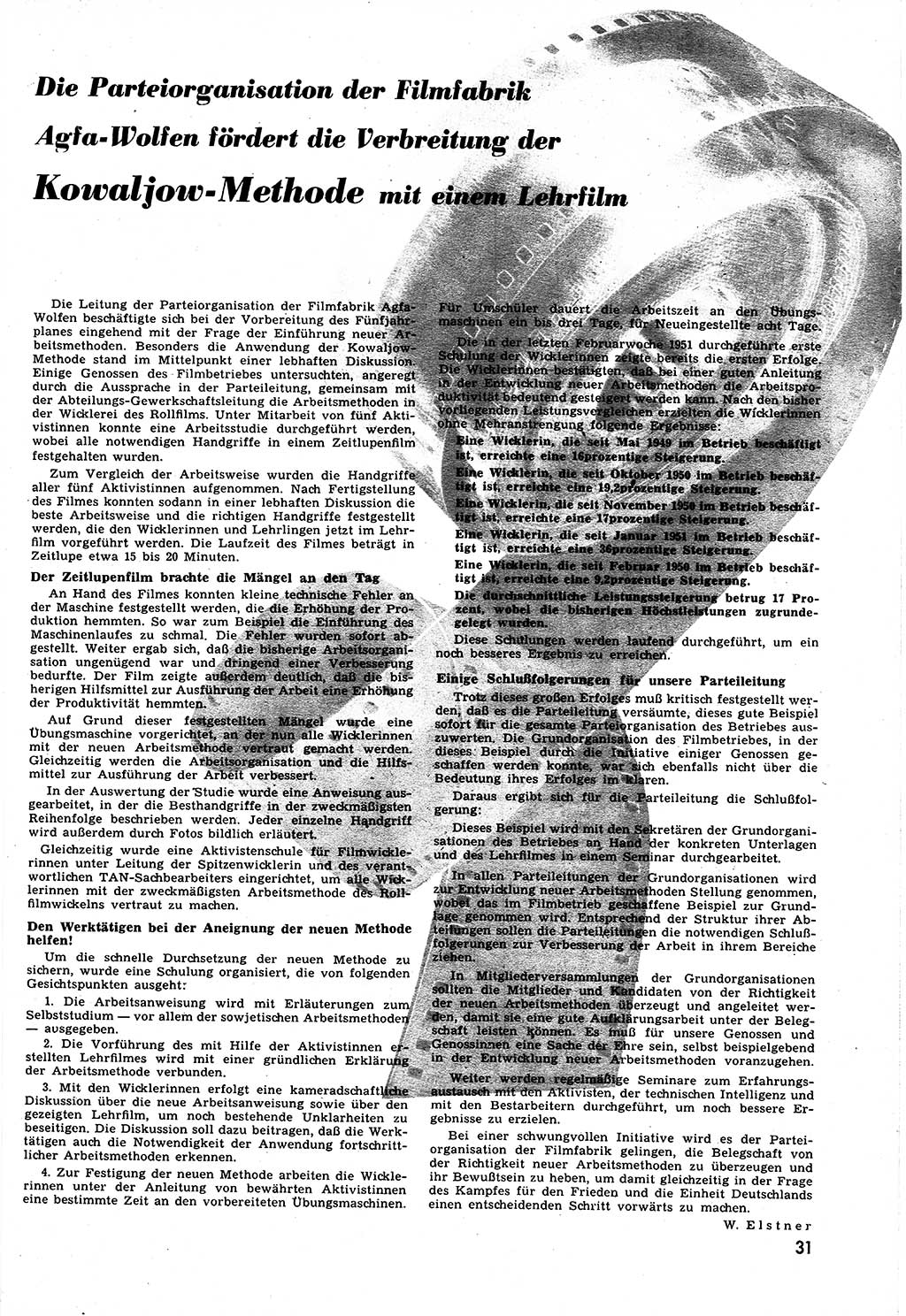 Neuer Weg (NW), Halbmonatsschrift für aktuelle Fragen der Arbeiterbewegung [Zentralkomitee (ZK) Sozialistische Einheitspartei Deutschlands (SED)], 6. Jahrgang [Deutsche Demokratische Republik (DDR)] 1951, Heft 6/31 (NW ZK SED DDR 1951, H. 6/31)
