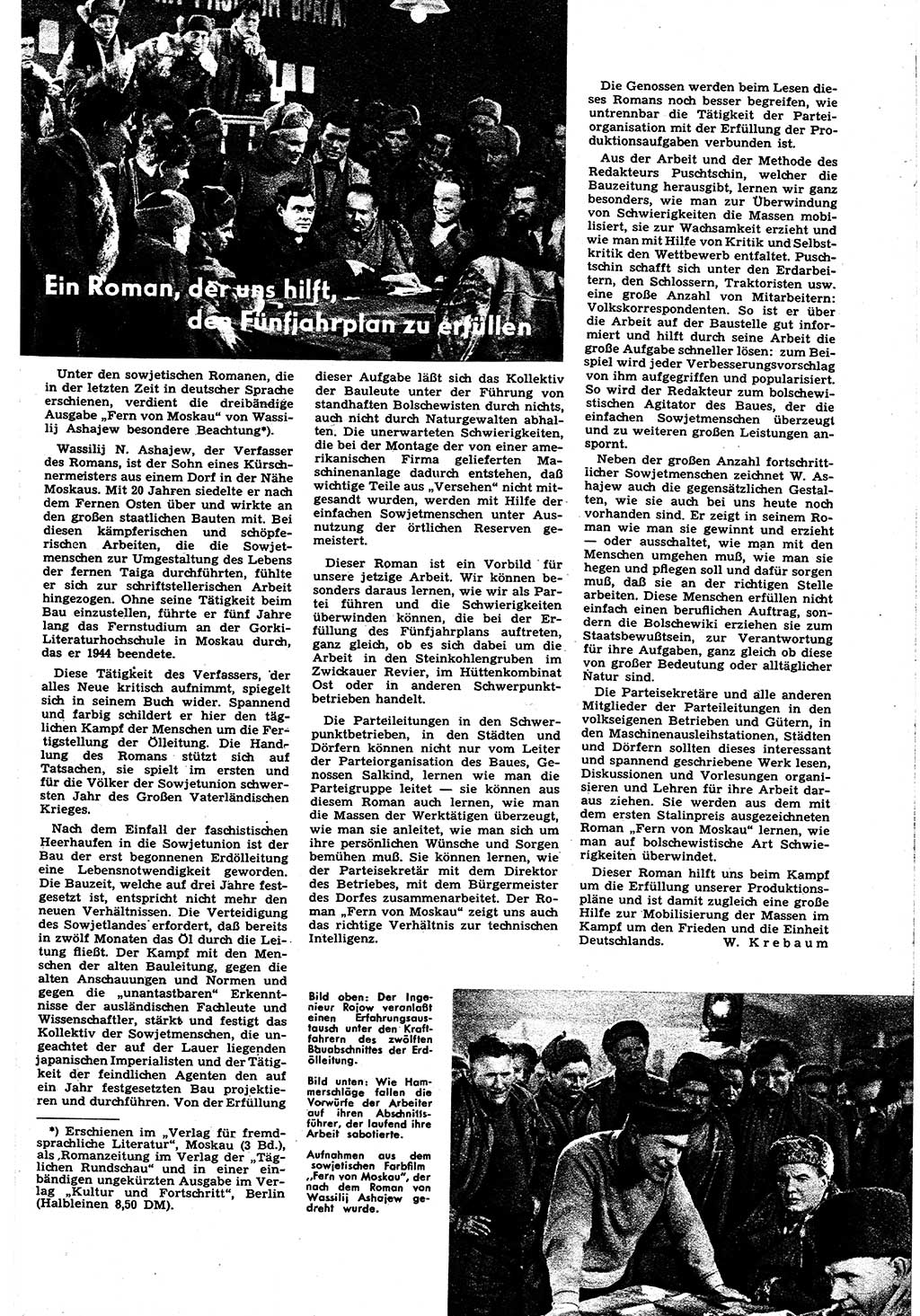 Neuer Weg (NW), Halbmonatsschrift für aktuelle Fragen der Arbeiterbewegung [Zentralkomitee (ZK) Sozialistische Einheitspartei Deutschlands (SED)], 6. Jahrgang [Deutsche Demokratische Republik (DDR)] 1951, Heft 6/33 (NW ZK SED DDR 1951, H. 6/33)