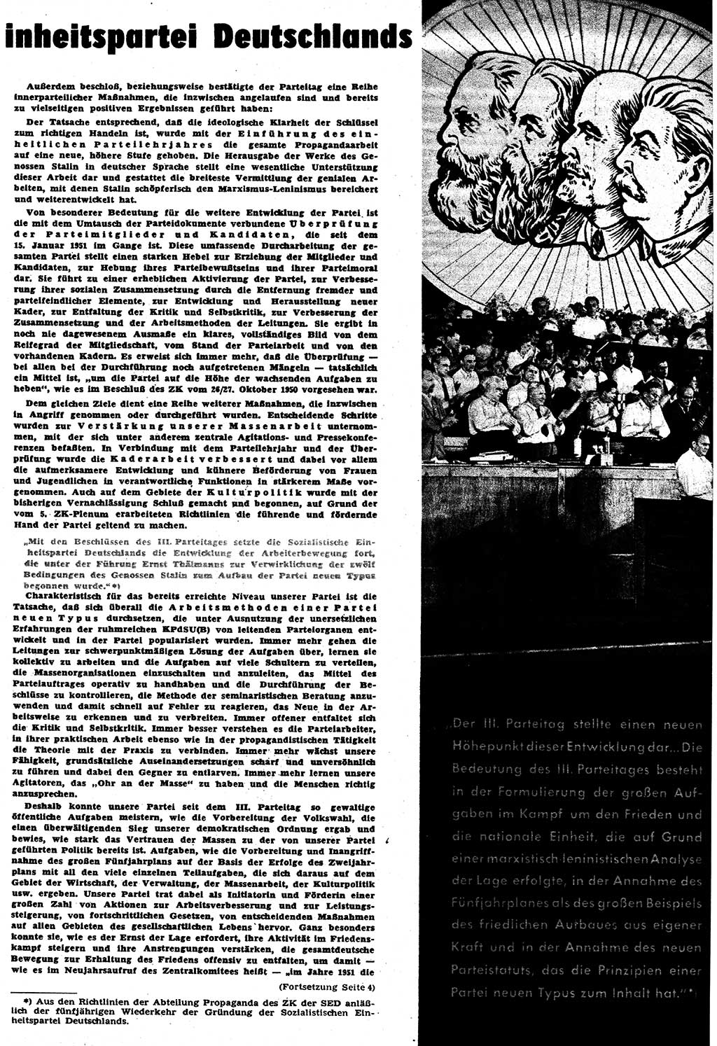 Neuer Weg (NW), Halbmonatsschrift für aktuelle Fragen der Arbeiterbewegung [Zentralkomitee (ZK) Sozialistische Einheitspartei Deutschlands (SED)], 6. Jahrgang [Deutsche Demokratische Republik (DDR)] 1951, Heft 7/3 (NW ZK SED DDR 1951, H. 7/3)