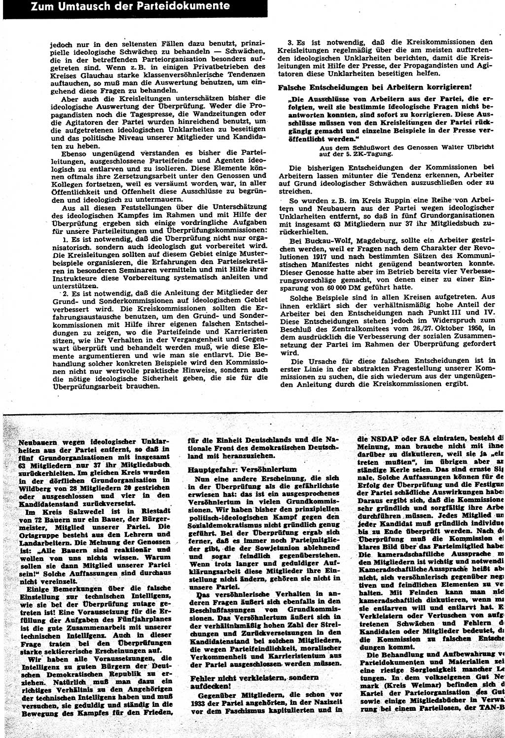 Neuer Weg (NW), Halbmonatsschrift für aktuelle Fragen der Arbeiterbewegung [Zentralkomitee (ZK) Sozialistische Einheitspartei Deutschlands (SED)], 6. Jahrgang [Deutsche Demokratische Republik (DDR)] 1951, Heft 7/8 (NW ZK SED DDR 1951, H. 7/8)