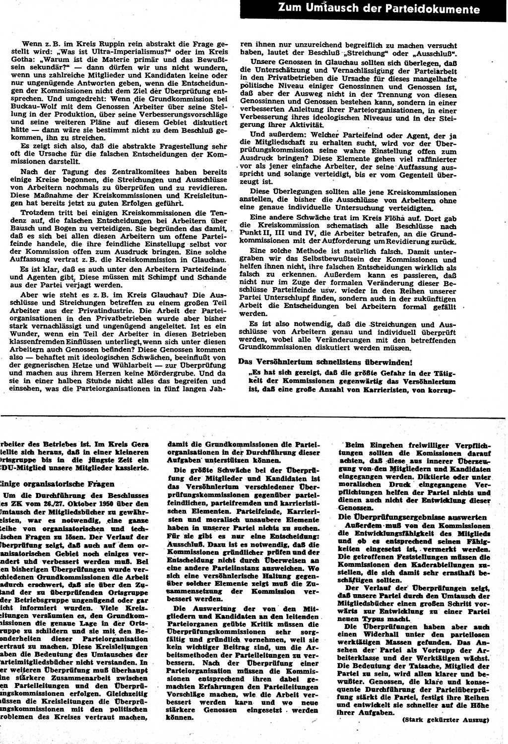 Neuer Weg (NW), Halbmonatsschrift für aktuelle Fragen der Arbeiterbewegung [Zentralkomitee (ZK) Sozialistische Einheitspartei Deutschlands (SED)], 6. Jahrgang [Deutsche Demokratische Republik (DDR)] 1951, Heft 7/9 (NW ZK SED DDR 1951, H. 7/9)