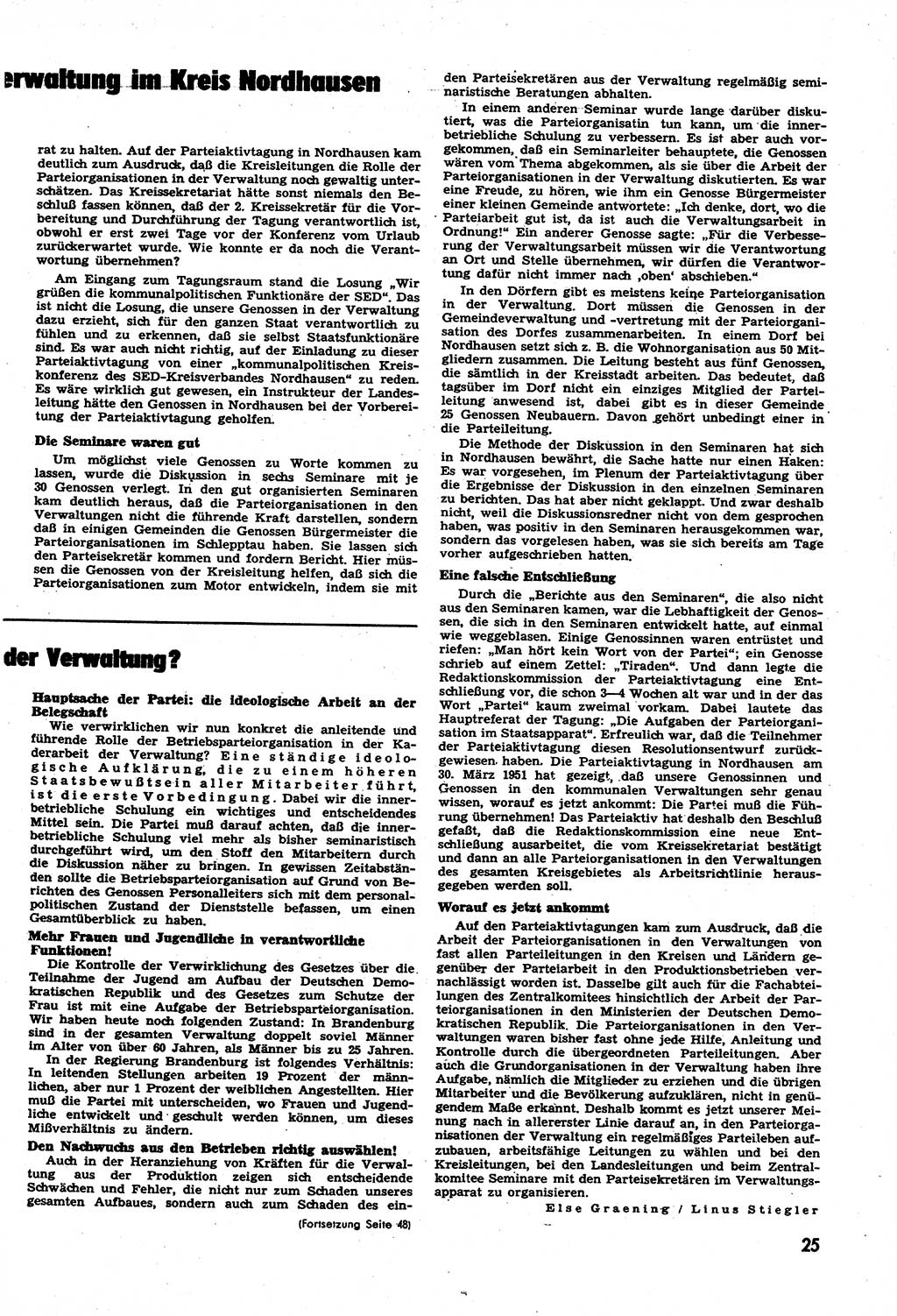 Neuer Weg (NW), Halbmonatsschrift für aktuelle Fragen der Arbeiterbewegung [Zentralkomitee (ZK) Sozialistische Einheitspartei Deutschlands (SED)], 6. Jahrgang [Deutsche Demokratische Republik (DDR)] 1951, Heft 7/25 (NW ZK SED DDR 1951, H. 7/25)