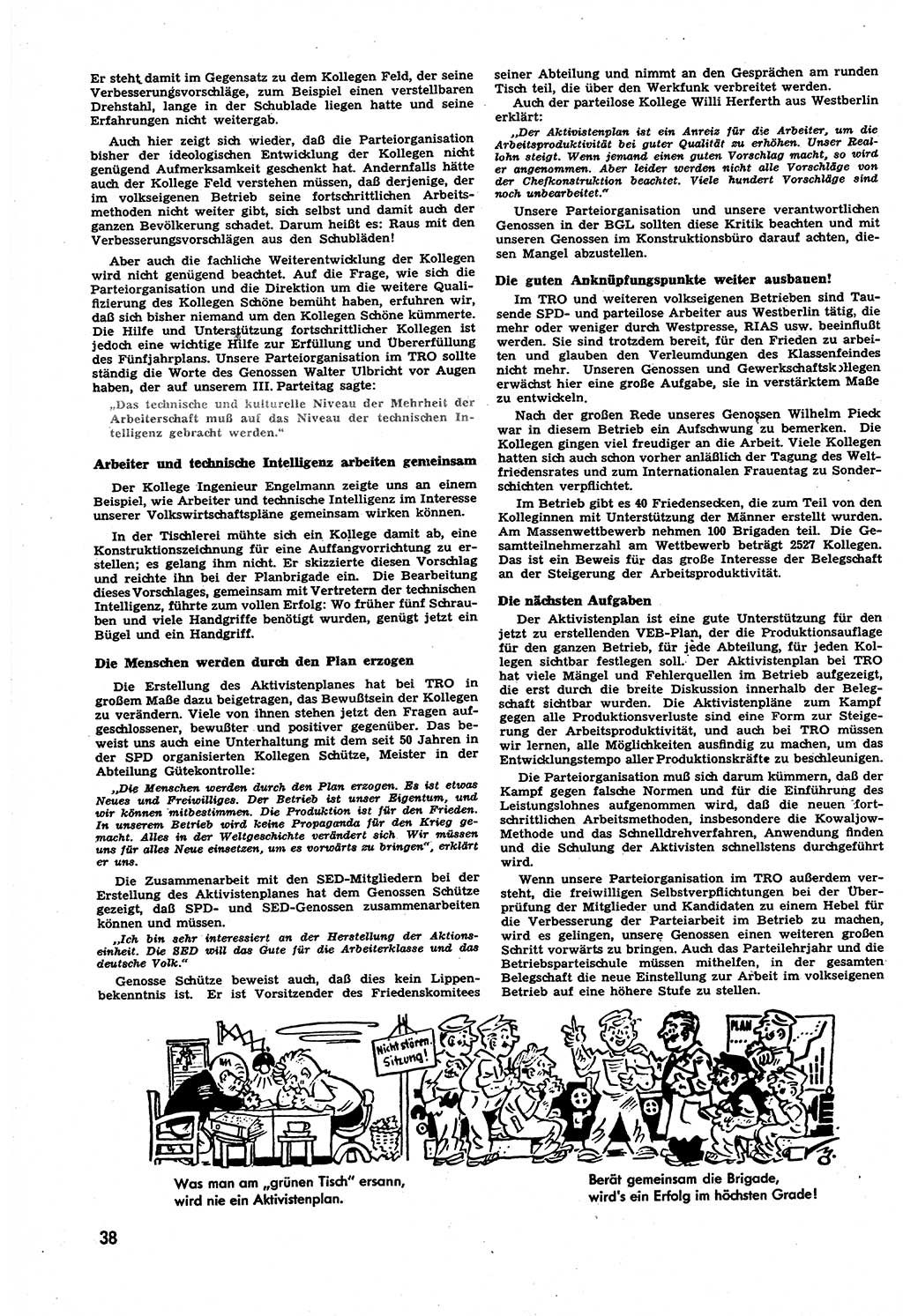Neuer Weg (NW), Halbmonatsschrift für aktuelle Fragen der Arbeiterbewegung [Zentralkomitee (ZK) Sozialistische Einheitspartei Deutschlands (SED)], 6. Jahrgang [Deutsche Demokratische Republik (DDR)] 1951, Heft 7/38 (NW ZK SED DDR 1951, H. 7/38)