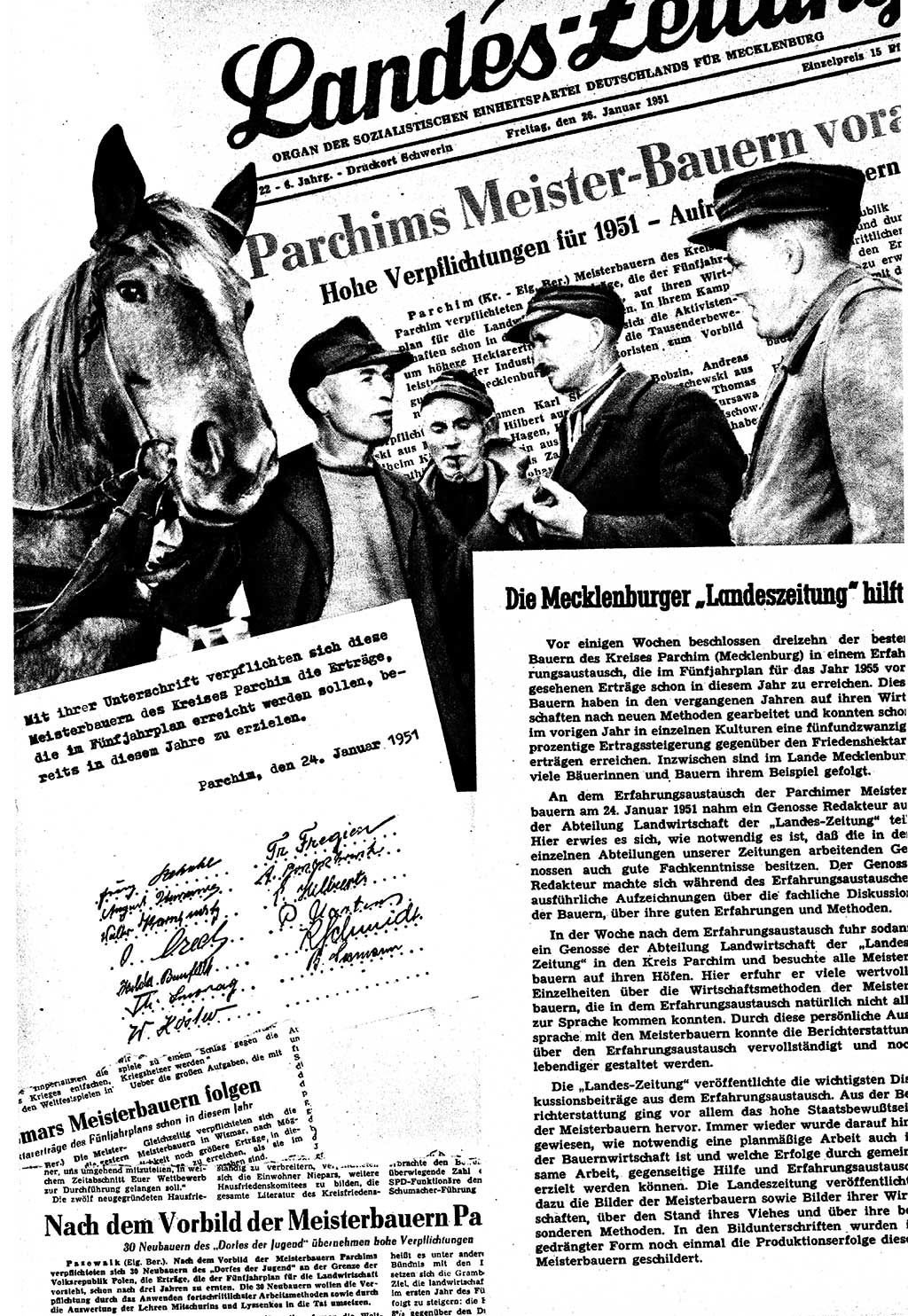 Neuer Weg (NW), Halbmonatsschrift für aktuelle Fragen der Arbeiterbewegung [Zentralkomitee (ZK) Sozialistische Einheitspartei Deutschlands (SED)], 6. Jahrgang [Deutsche Demokratische Republik (DDR)] 1951, Heft 7/50 (NW ZK SED DDR 1951, H. 7/50)