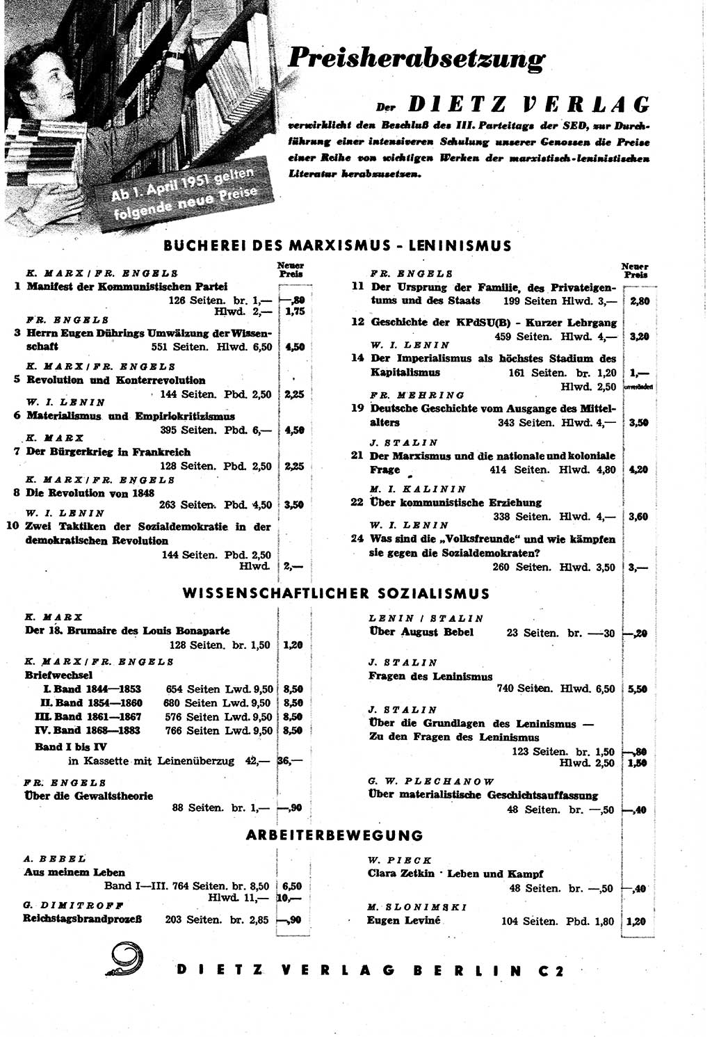 Neuer Weg (NW), Halbmonatsschrift für aktuelle Fragen der Arbeiterbewegung [Zentralkomitee (ZK) Sozialistische Einheitspartei Deutschlands (SED)], 6. Jahrgang [Deutsche Demokratische Republik (DDR)] 1951, Heft 7/59 (NW ZK SED DDR 1951, H. 7/59)