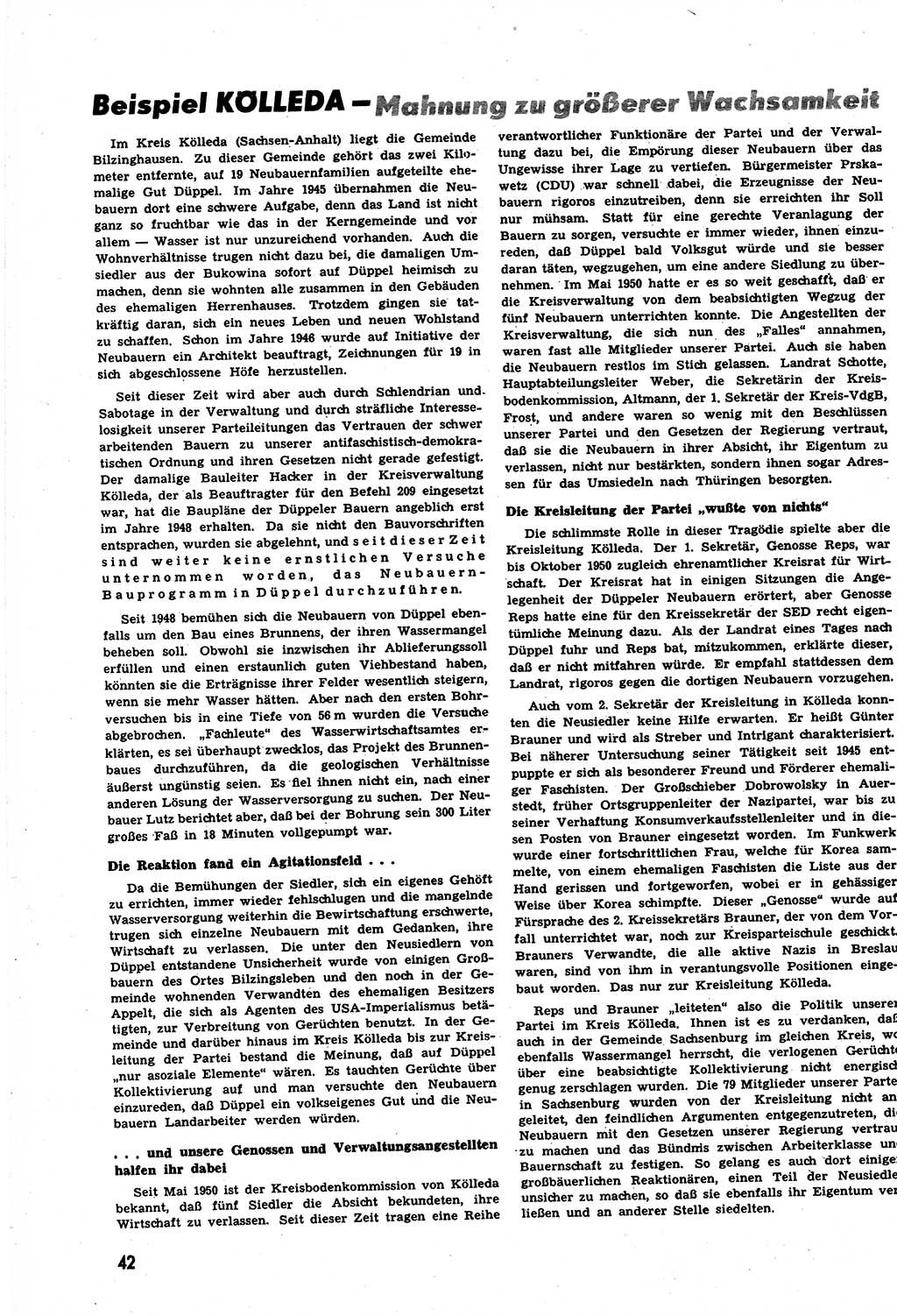 Neuer Weg (NW), Halbmonatsschrift für aktuelle Fragen der Arbeiterbewegung [Zentralkomitee (ZK) Sozialistische Einheitspartei Deutschlands (SED)], 6. Jahrgang [Deutsche Demokratische Republik (DDR)] 1951, Heft 9/42 (NW ZK SED DDR 1951, H. 9/42)