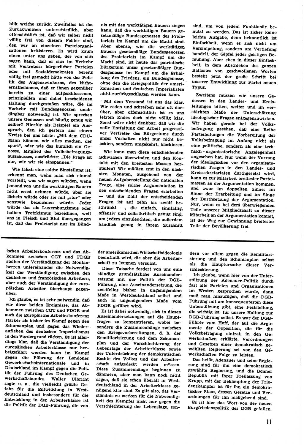 Neuer Weg (NW), Halbmonatsschrift für aktuelle Fragen der Arbeiterbewegung [Zentralkomitee (ZK) Sozialistische Einheitspartei Deutschlands (SED)], 6. Jahrgang [Deutsche Demokratische Republik (DDR)] 1951, Heft 12/11 (NW ZK SED DDR 1951, H. 12/11)
