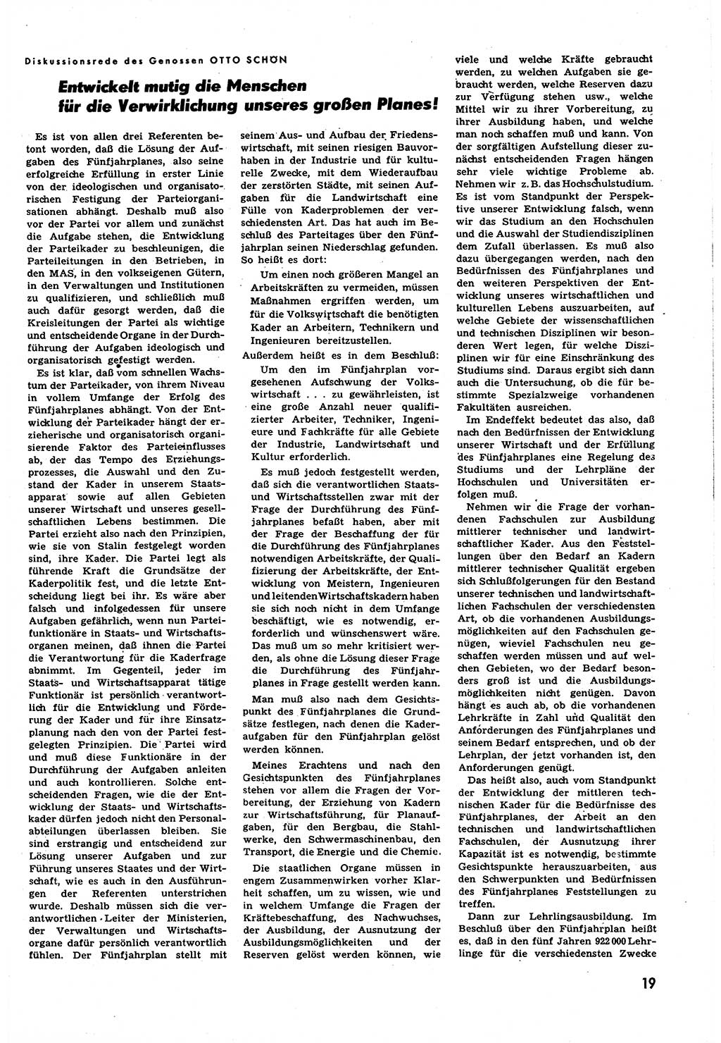 Neuer Weg (NW), Halbmonatsschrift für aktuelle Fragen der Arbeiterbewegung [Zentralkomitee (ZK) Sozialistische Einheitspartei Deutschlands (SED)], 6. Jahrgang [Deutsche Demokratische Republik (DDR)] 1951, Heft 12/19 (NW ZK SED DDR 1951, H. 12/19)