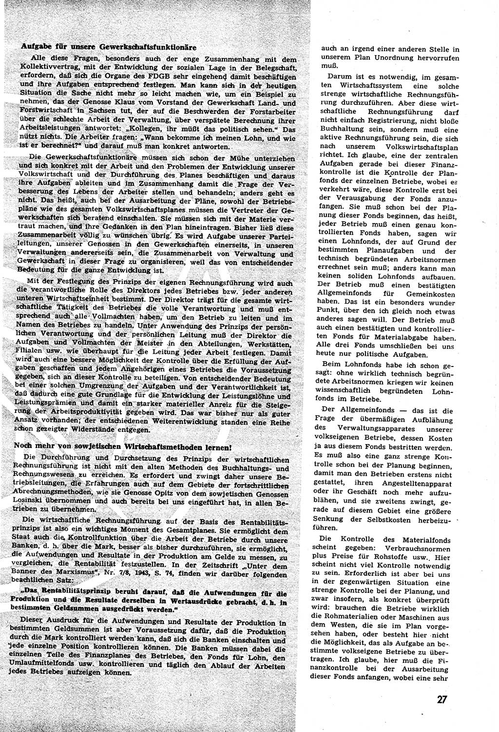 Neuer Weg (NW), Halbmonatsschrift für aktuelle Fragen der Arbeiterbewegung [Zentralkomitee (ZK) Sozialistische Einheitspartei Deutschlands (SED)], 6. Jahrgang [Deutsche Demokratische Republik (DDR)] 1951, Heft 12/27 (NW ZK SED DDR 1951, H. 12/27)