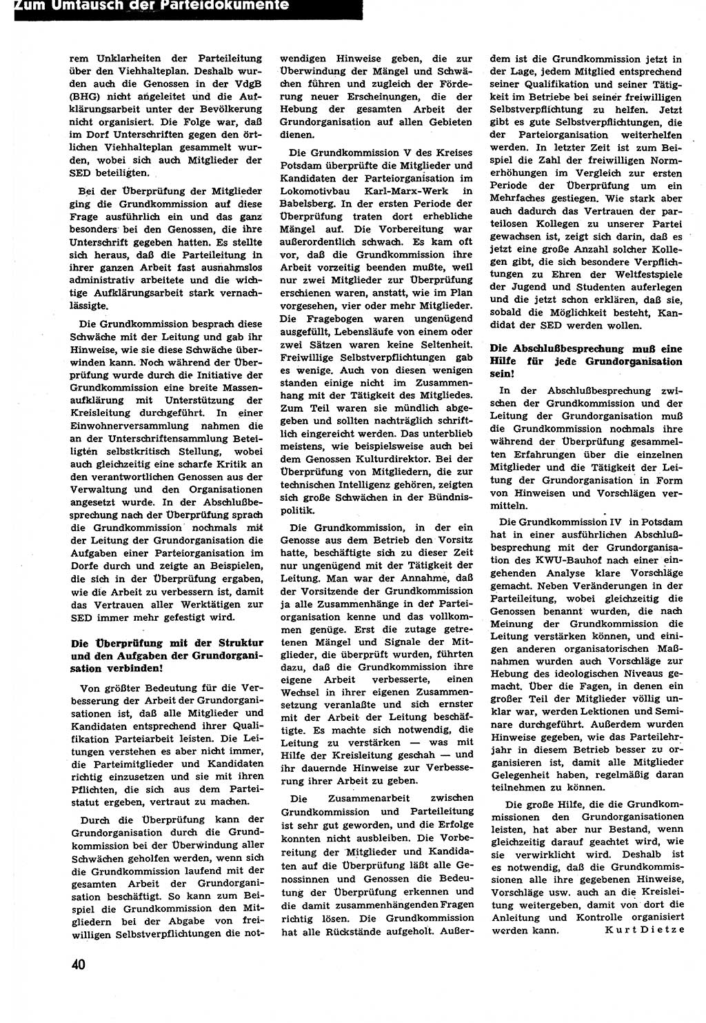 Neuer Weg (NW), Halbmonatsschrift für aktuelle Fragen der Arbeiterbewegung [Zentralkomitee (ZK) Sozialistische Einheitspartei Deutschlands (SED)], 6. Jahrgang [Deutsche Demokratische Republik (DDR)] 1951, Heft 12/40 (NW ZK SED DDR 1951, H. 12/40)