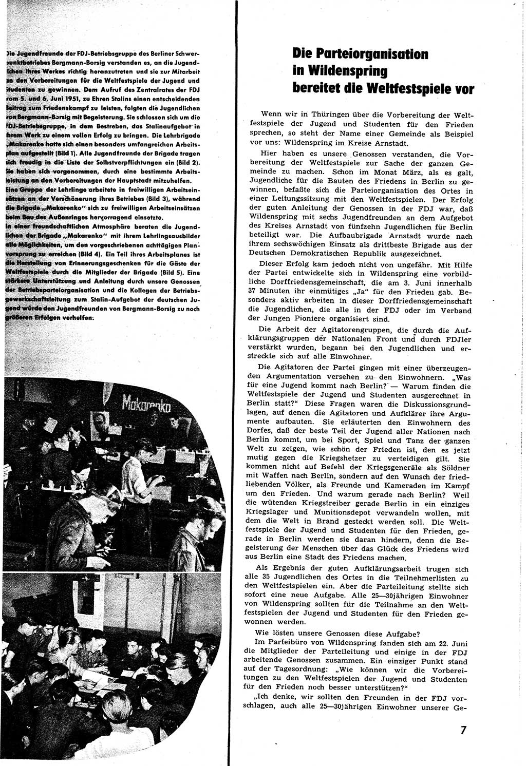 Neuer Weg (NW), Halbmonatsschrift für aktuelle Fragen der Arbeiterbewegung [Zentralkomitee (ZK) Sozialistische Einheitspartei Deutschlands (SED)], 6. Jahrgang [Deutsche Demokratische Republik (DDR)] 1951, Heft 13/7 (NW ZK SED DDR 1951, H. 13/7)