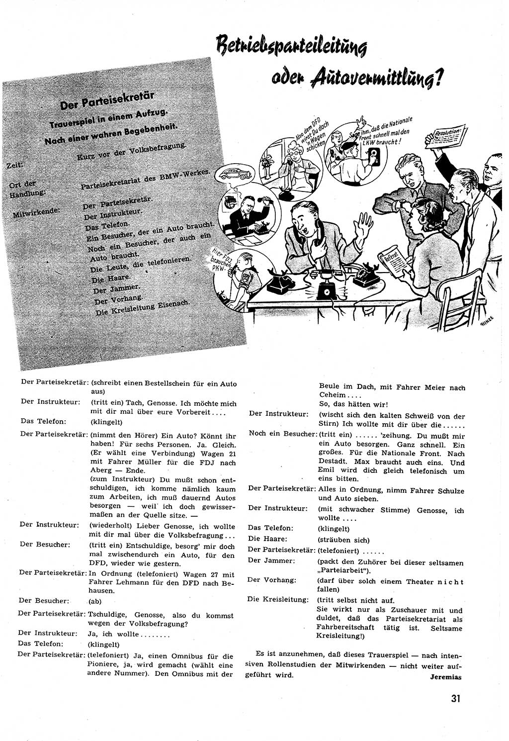 Neuer Weg (NW), Halbmonatsschrift für aktuelle Fragen der Arbeiterbewegung [Zentralkomitee (ZK) Sozialistische Einheitspartei Deutschlands (SED)], 6. Jahrgang [Deutsche Demokratische Republik (DDR)] 1951, Heft 13/31 (NW ZK SED DDR 1951, H. 13/31)