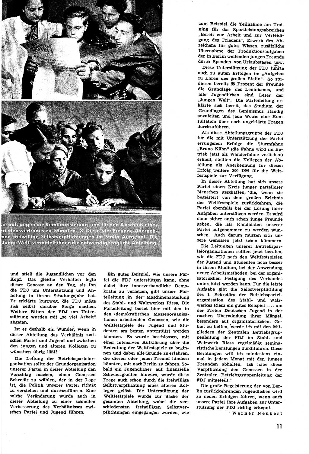 Neuer Weg (NW), Halbmonatsschrift für aktuelle Fragen der Arbeiterbewegung [Zentralkomitee (ZK) Sozialistische Einheitspartei Deutschlands (SED)], 6. Jahrgang [Deutsche Demokratische Republik (DDR)] 1951, Heft 14/11 (NW ZK SED DDR 1951, H. 14/11)
