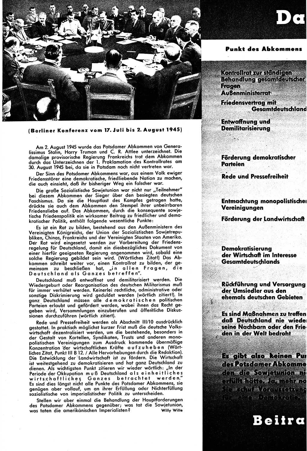 Neuer Weg (NW), Halbmonatsschrift für aktuelle Fragen der Arbeiterbewegung [Zentralkomitee (ZK) Sozialistische Einheitspartei Deutschlands (SED)], 6. Jahrgang [Deutsche Demokratische Republik (DDR)] 1951, Heft 14/12 (NW ZK SED DDR 1951, H. 14/12)