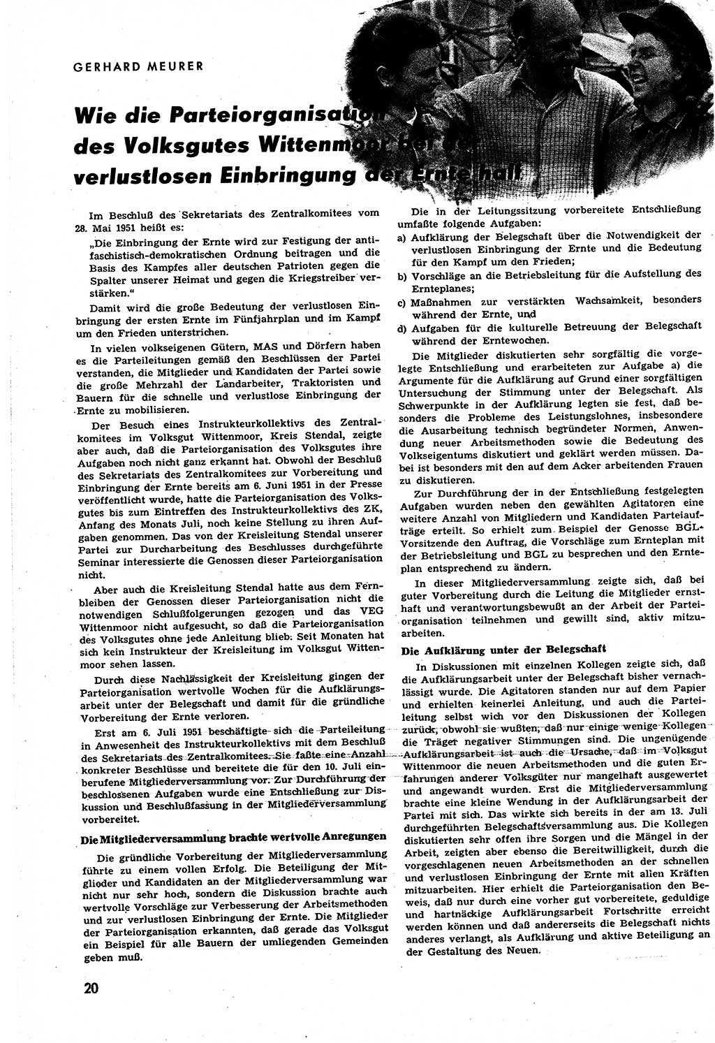 Neuer Weg (NW), Halbmonatsschrift für aktuelle Fragen der Arbeiterbewegung [Zentralkomitee (ZK) Sozialistische Einheitspartei Deutschlands (SED)], 6. Jahrgang [Deutsche Demokratische Republik (DDR)] 1951, Heft 14/20 (NW ZK SED DDR 1951, H. 14/20)