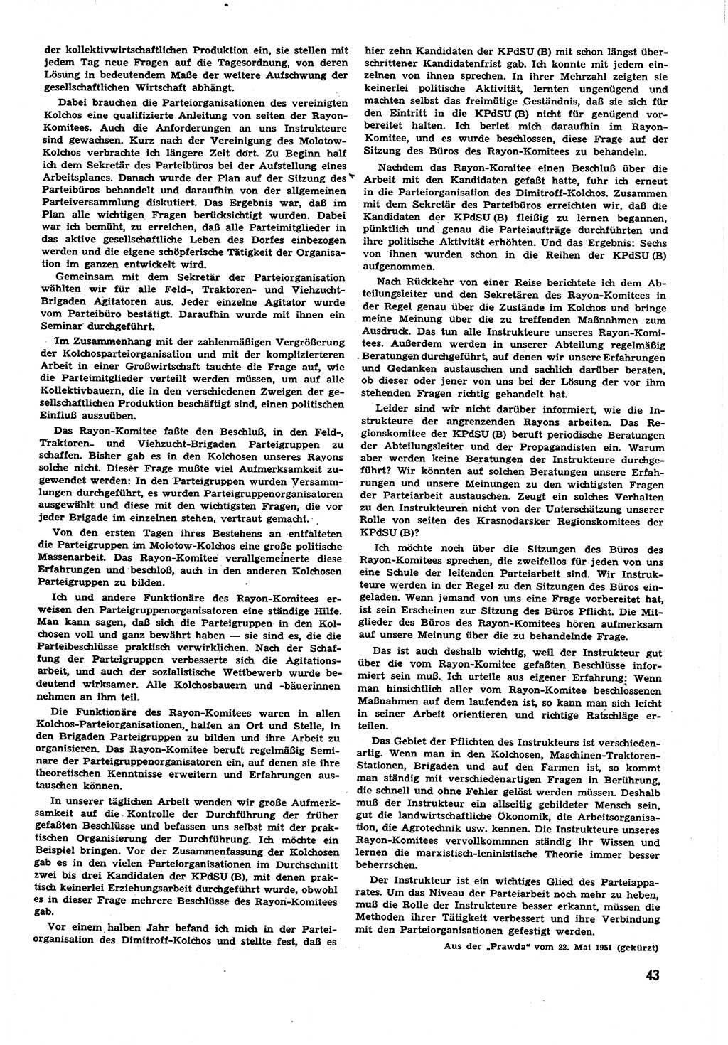 Neuer Weg (NW), Halbmonatsschrift für aktuelle Fragen der Arbeiterbewegung [Zentralkomitee (ZK) Sozialistische Einheitspartei Deutschlands (SED)], 6. Jahrgang [Deutsche Demokratische Republik (DDR)] 1951, Heft 14/43 (NW ZK SED DDR 1951, H. 14/43)