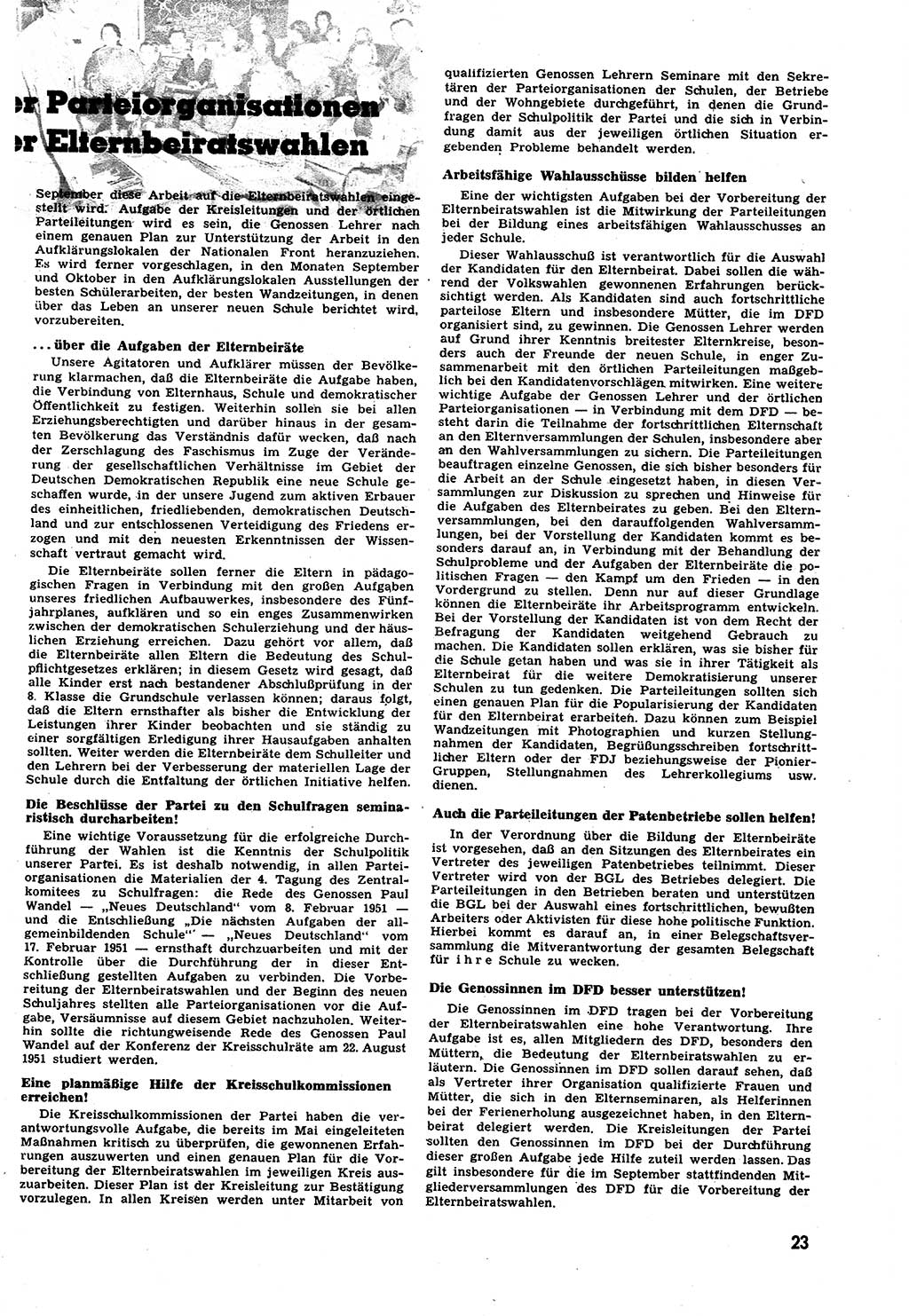 Neuer Weg (NW), Halbmonatsschrift für aktuelle Fragen der Arbeiterbewegung [Zentralkomitee (ZK) Sozialistische Einheitspartei Deutschlands (SED)], 6. Jahrgang [Deutsche Demokratische Republik (DDR)] 1951, Heft 15/23 (NW ZK SED DDR 1951, H. 15/23)