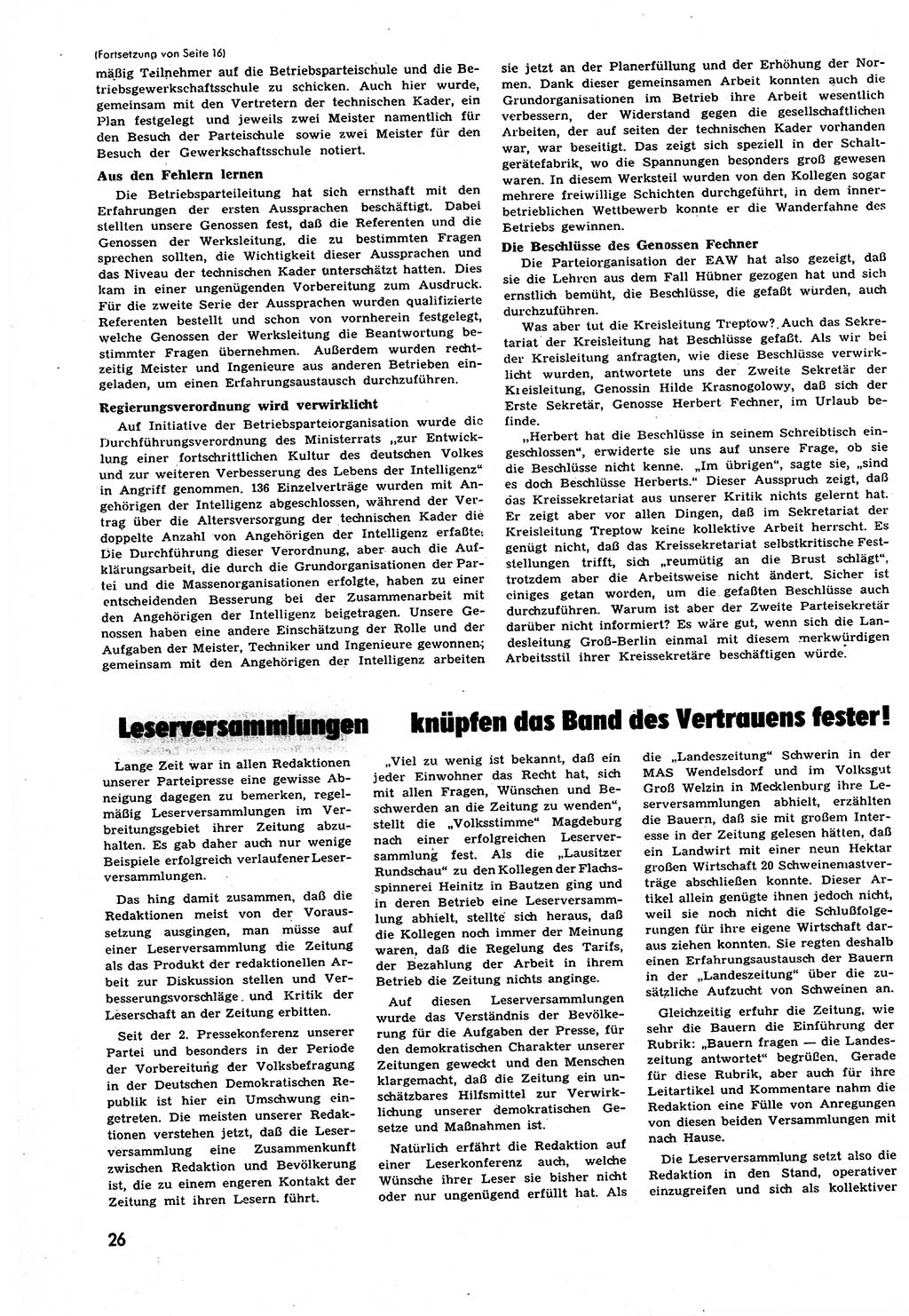 Neuer Weg (NW), Halbmonatsschrift für aktuelle Fragen der Arbeiterbewegung [Zentralkomitee (ZK) Sozialistische Einheitspartei Deutschlands (SED)], 6. Jahrgang [Deutsche Demokratische Republik (DDR)] 1951, Heft 15/26 (NW ZK SED DDR 1951, H. 15/26)