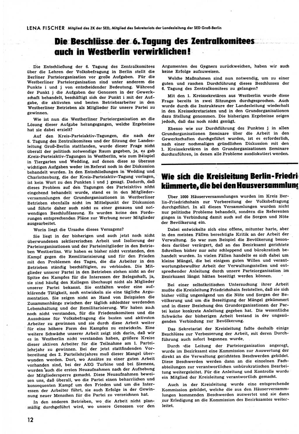 Neuer Weg (NW), Halbmonatsschrift für aktuelle Fragen der Arbeiterbewegung [Zentralkomitee (ZK) Sozialistische Einheitspartei Deutschlands (SED)], 6. Jahrgang [Deutsche Demokratische Republik (DDR)] 1951, Heft 16/12 (NW ZK SED DDR 1951, H. 16/12)