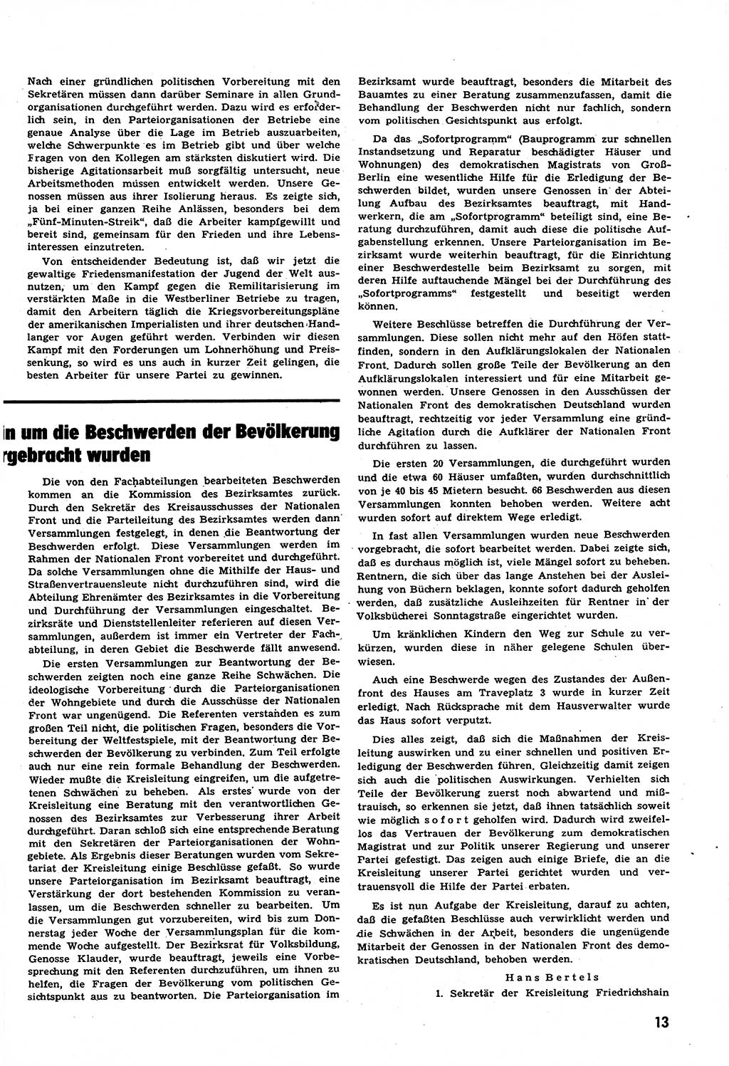 Neuer Weg (NW), Halbmonatsschrift für aktuelle Fragen der Arbeiterbewegung [Zentralkomitee (ZK) Sozialistische Einheitspartei Deutschlands (SED)], 6. Jahrgang [Deutsche Demokratische Republik (DDR)] 1951, Heft 16/13 (NW ZK SED DDR 1951, H. 16/13)