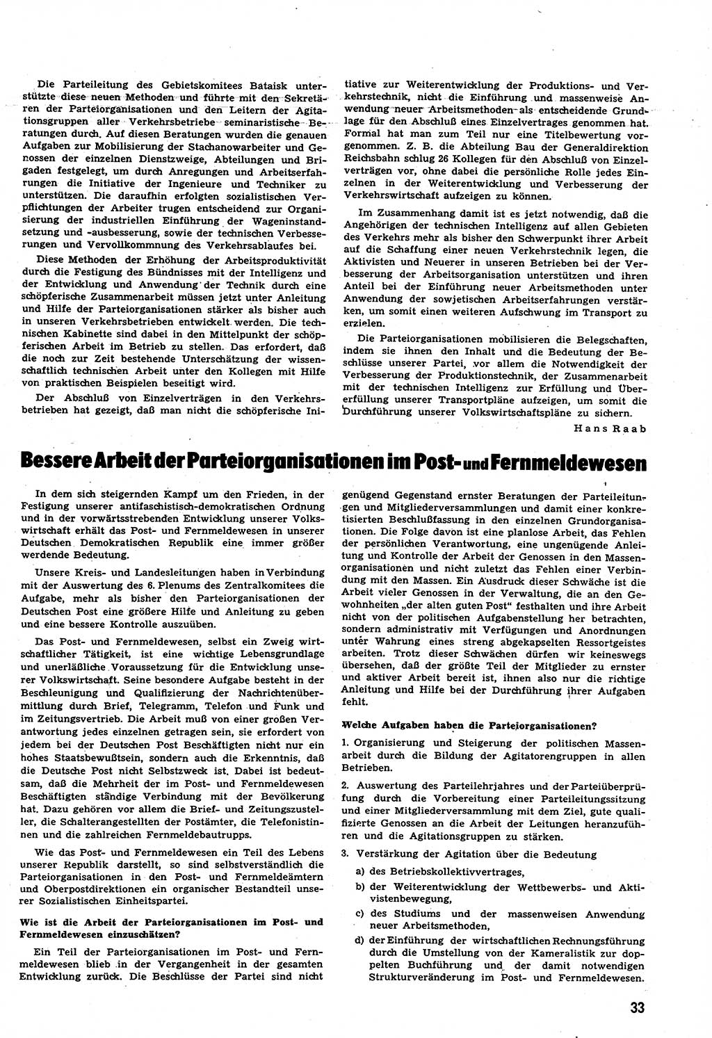 Neuer Weg (NW), Halbmonatsschrift für aktuelle Fragen der Arbeiterbewegung [Zentralkomitee (ZK) Sozialistische Einheitspartei Deutschlands (SED)], 6. Jahrgang [Deutsche Demokratische Republik (DDR)] 1951, Heft 16/33 (NW ZK SED DDR 1951, H. 16/33)