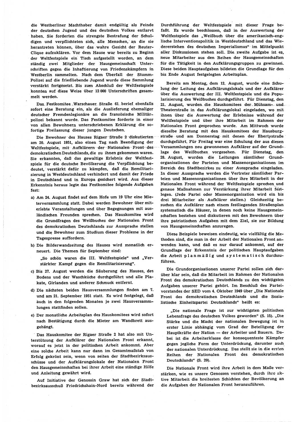 Neuer Weg (NW), Halbmonatsschrift für aktuelle Fragen der Arbeiterbewegung [Zentralkomitee (ZK) Sozialistische Einheitspartei Deutschlands (SED)], 6. Jahrgang [Deutsche Demokratische Republik (DDR)] 1951, Heft 17/8 (NW ZK SED DDR 1951, H. 17/8)