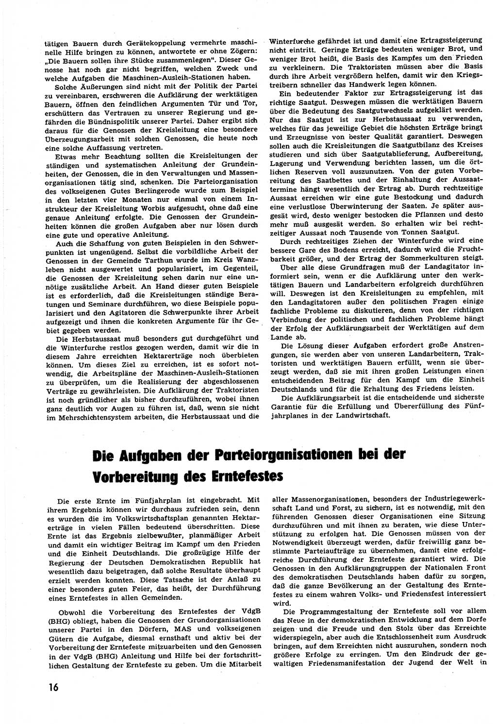 Neuer Weg (NW), Halbmonatsschrift für aktuelle Fragen der Arbeiterbewegung [Zentralkomitee (ZK) Sozialistische Einheitspartei Deutschlands (SED)], 6. Jahrgang [Deutsche Demokratische Republik (DDR)] 1951, Heft 17/16 (NW ZK SED DDR 1951, H. 17/16)