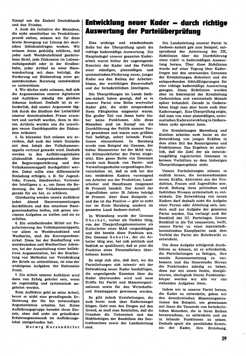 Neuer Weg (NW), Halbmonatsschrift für aktuelle Fragen der Arbeiterbewegung [Zentralkomitee (ZK) Sozialistische Einheitspartei Deutschlands (SED)], 6. Jahrgang [Deutsche Demokratische Republik (DDR)] 1951, Heft 17/29 (NW ZK SED DDR 1951, H. 17/29)