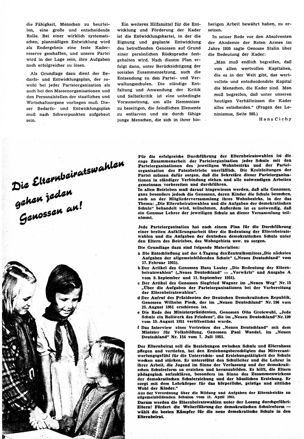 Neuer Weg (NW), Halbmonatsschrift für aktuelle Fragen der Arbeiterbewegung [Zentralkomitee (ZK) Sozialistische Einheitspartei Deutschlands (SED)], 6. Jahrgang [Deutsche Demokratische Republik (DDR)] 1951, Heft 17/30 (NW ZK SED DDR 1951, H. 17/30)