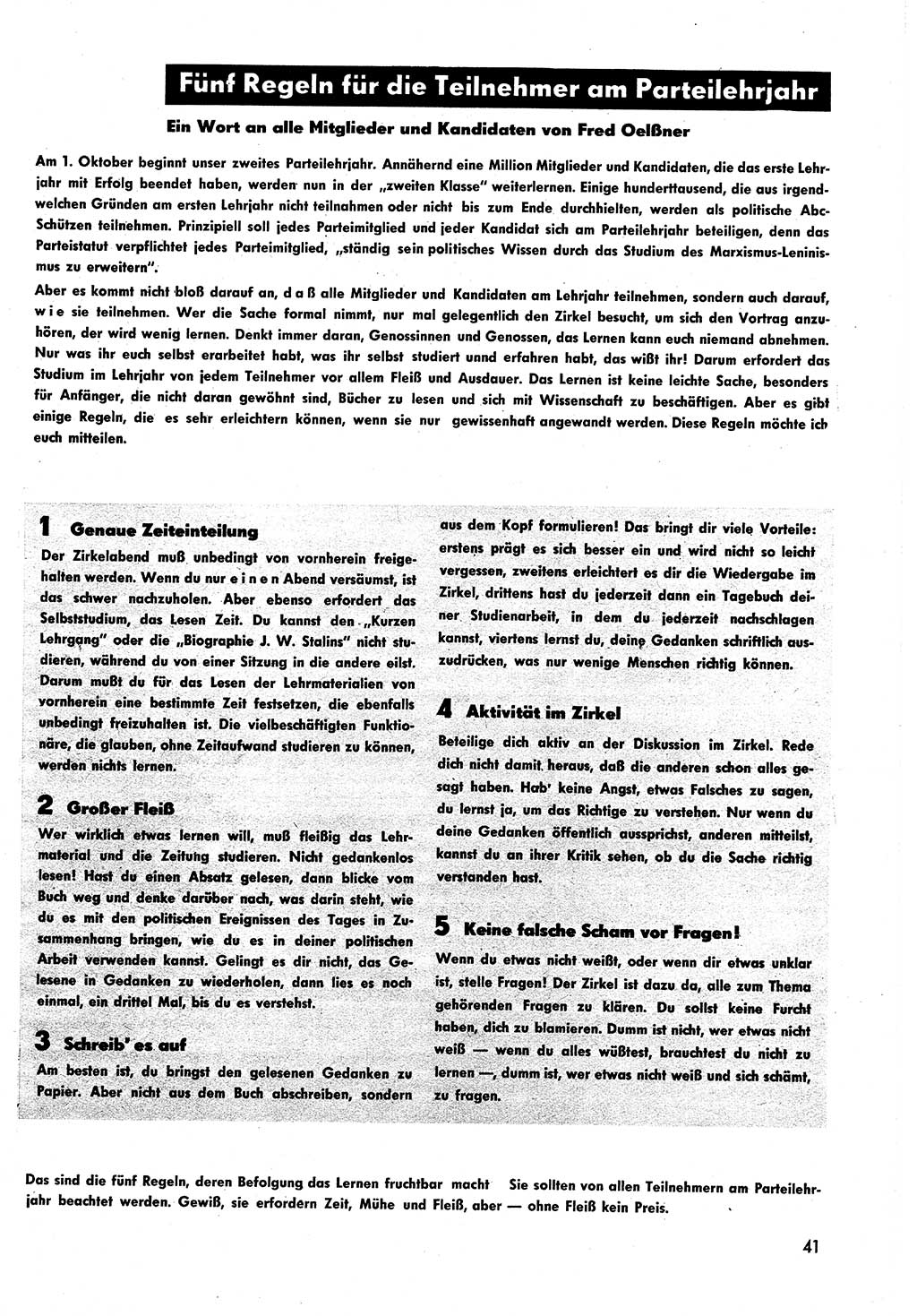 Neuer Weg (NW), Halbmonatsschrift für aktuelle Fragen der Arbeiterbewegung [Zentralkomitee (ZK) Sozialistische Einheitspartei Deutschlands (SED)], 6. Jahrgang [Deutsche Demokratische Republik (DDR)] 1951, Heft 17/41 (NW ZK SED DDR 1951, H. 17/41)