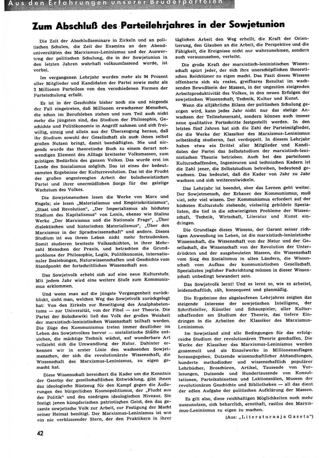 Neuer Weg (NW), Halbmonatsschrift für aktuelle Fragen der Arbeiterbewegung [Zentralkomitee (ZK) Sozialistische Einheitspartei Deutschlands (SED)], 6. Jahrgang [Deutsche Demokratische Republik (DDR)] 1951, Heft 17/42 (NW ZK SED DDR 1951, H. 17/42)