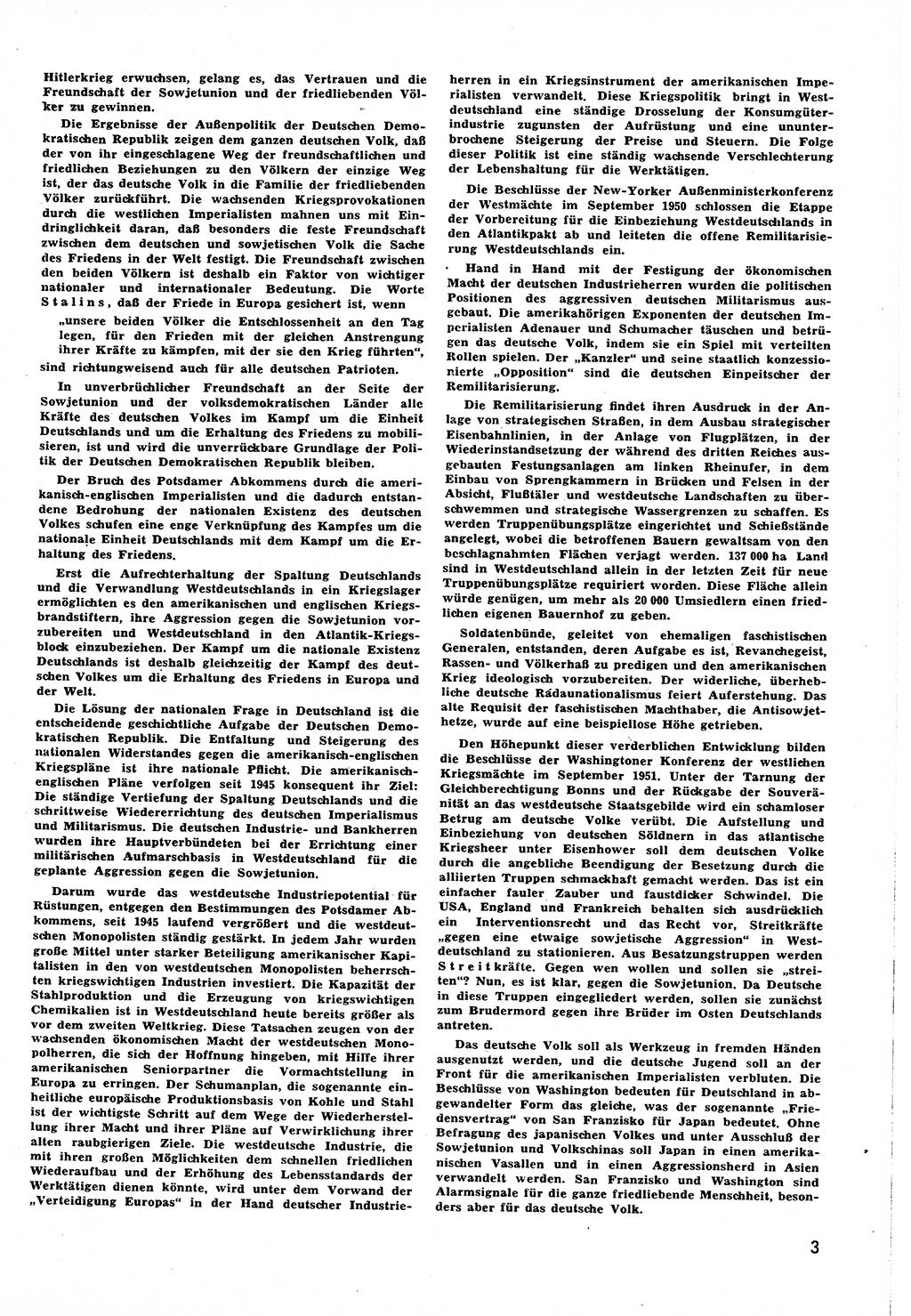 Neuer Weg (NW), Halbmonatsschrift für aktuelle Fragen der Arbeiterbewegung [Zentralkomitee (ZK) Sozialistische Einheitspartei Deutschlands (SED)], 6. Jahrgang [Deutsche Demokratische Republik (DDR)] 1951, Heft 18/3 (NW ZK SED DDR 1951, H. 18/3)