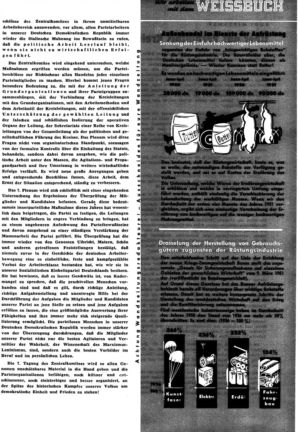 Neuer Weg (NW), Halbmonatsschrift für aktuelle Fragen der Arbeiterbewegung [Zentralkomitee (ZK) Sozialistische Einheitspartei Deutschlands (SED)], 6. Jahrgang [Deutsche Demokratische Republik (DDR)] 1951, Heft 19/3 (NW ZK SED DDR 1951, H. 19/3)